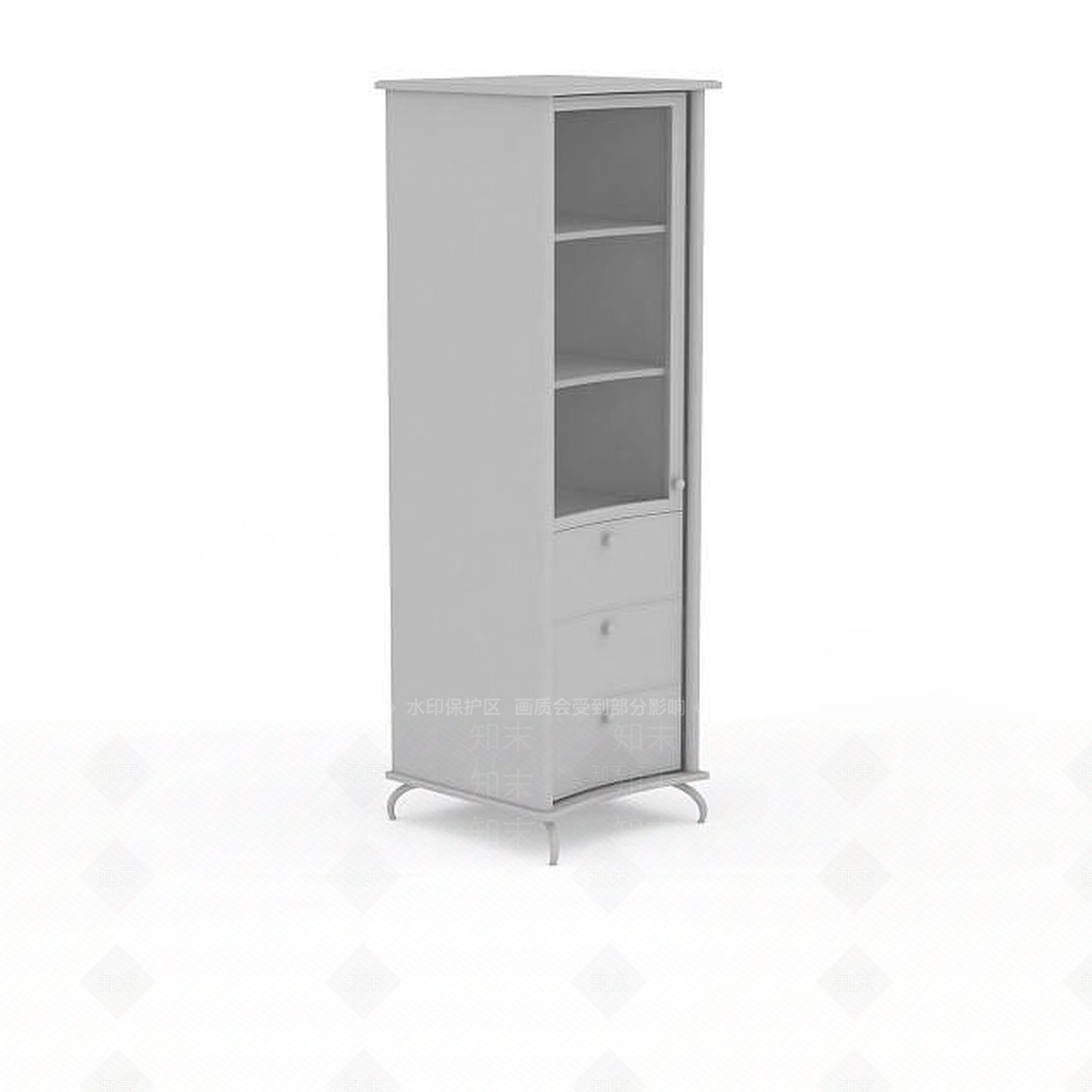 现代衣柜3D模型下载【ID:1199006635】