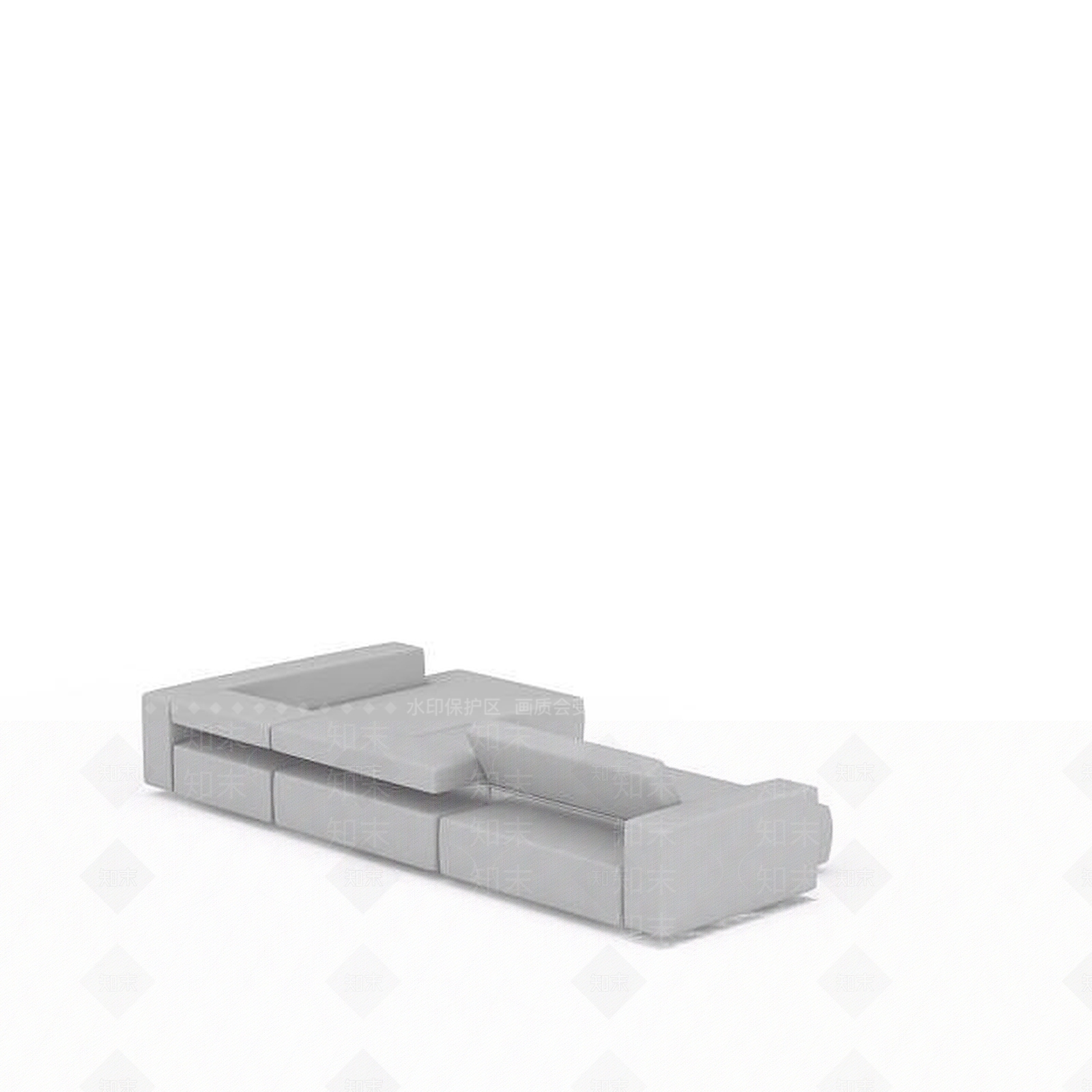现代双人沙发3D模型下载【ID:1199016697】