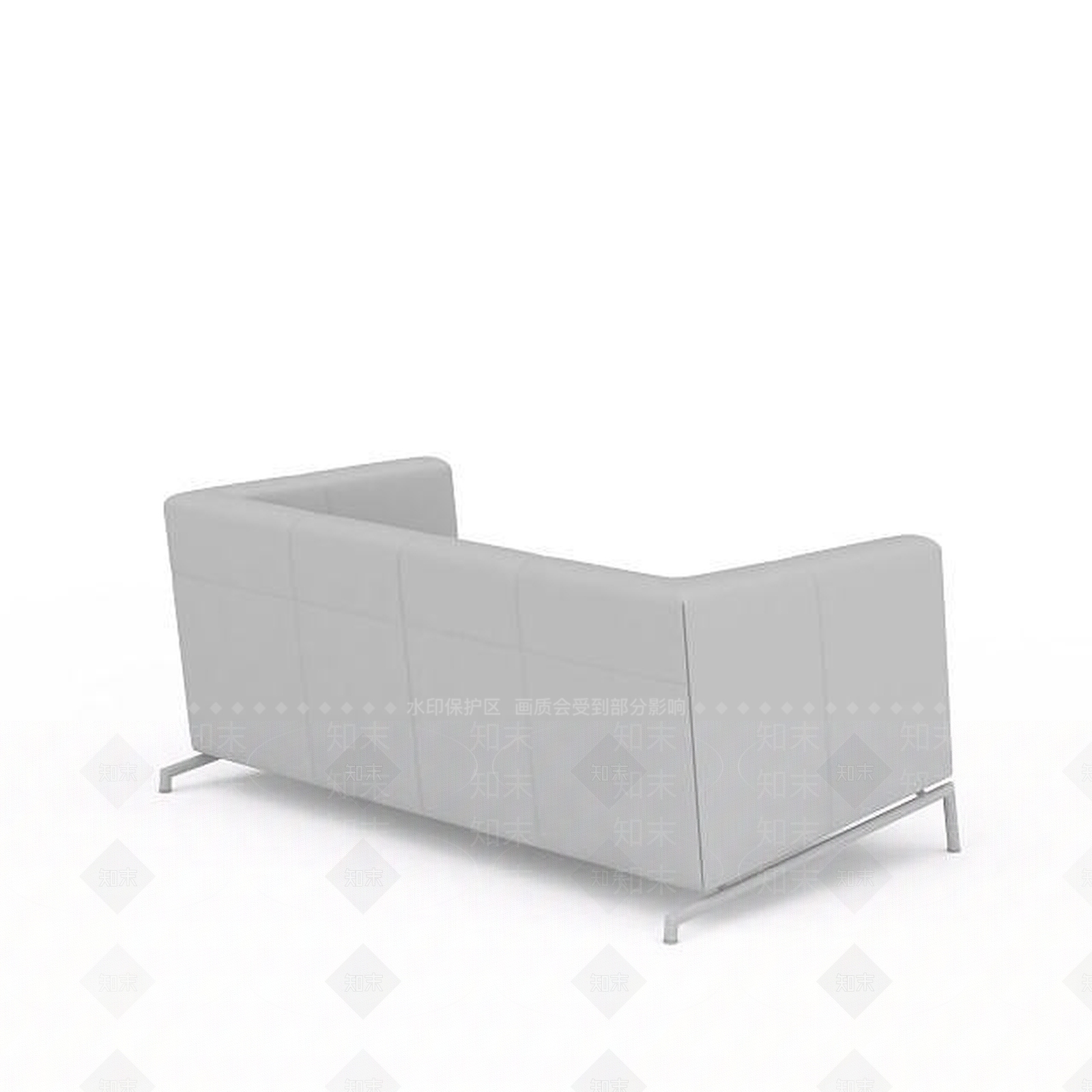 现代双人沙发3D模型下载【ID:1199016554】
