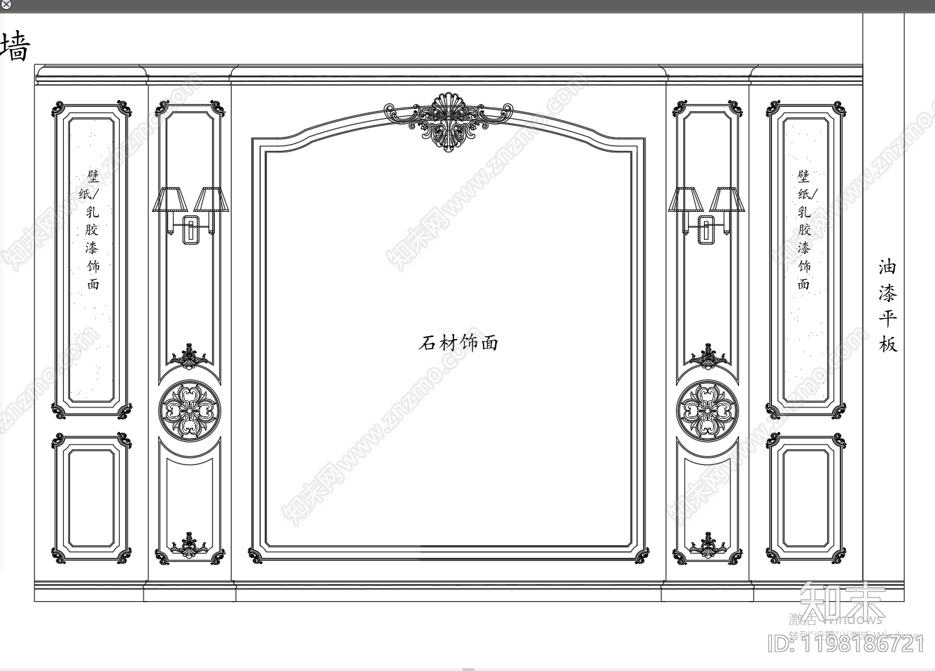 美式柜子施工图下载【ID:1198186721】