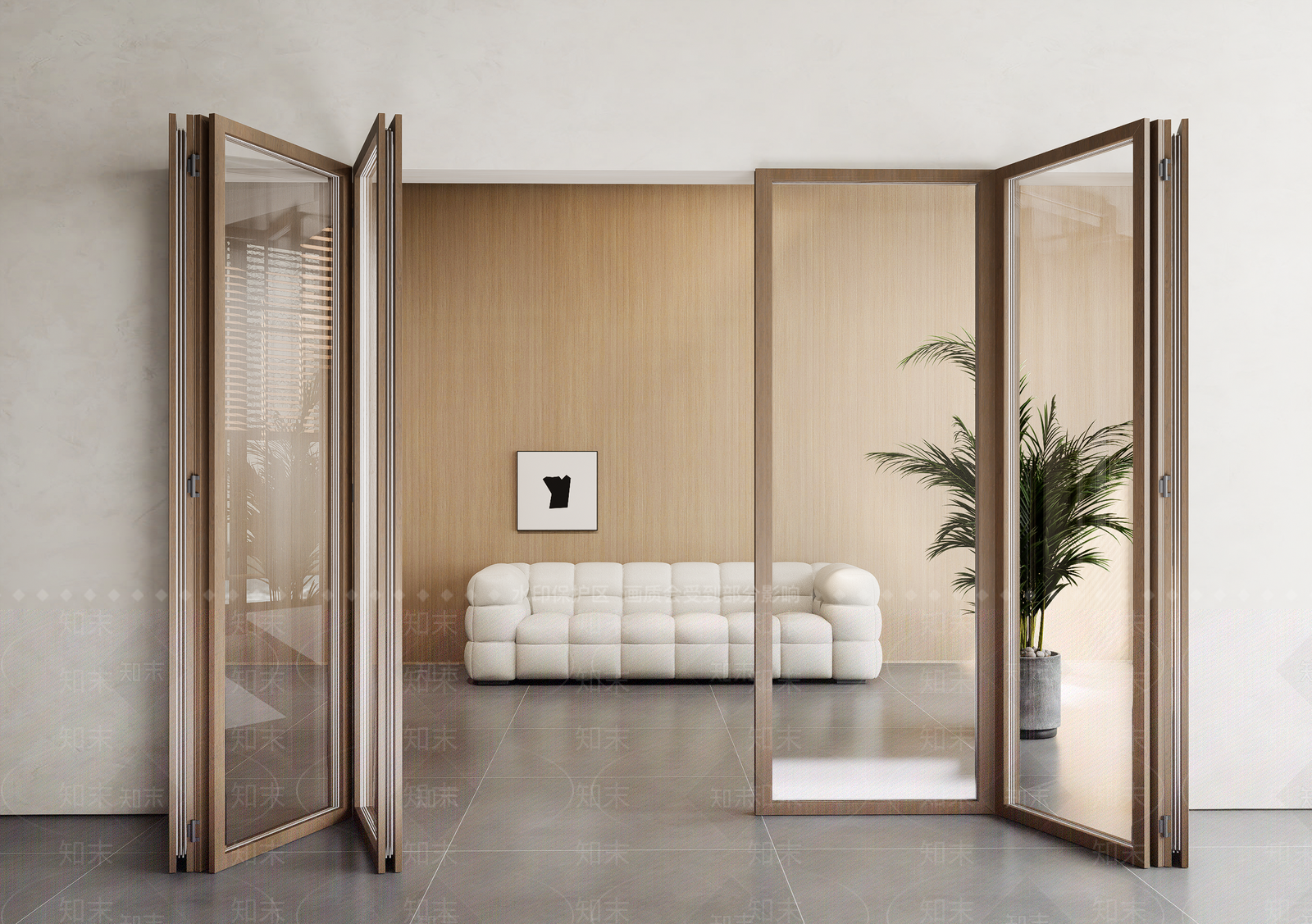 现代简约折叠门SU模型下载【ID:1194040367】