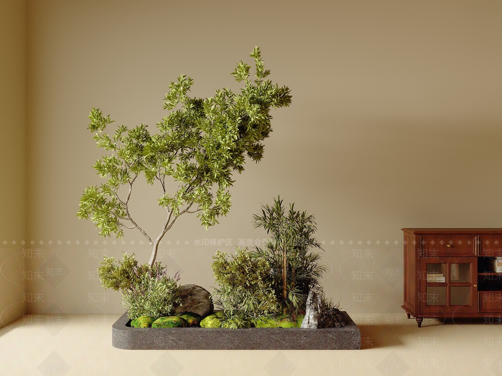 植物堆3D模型下载【ID:1194041469】