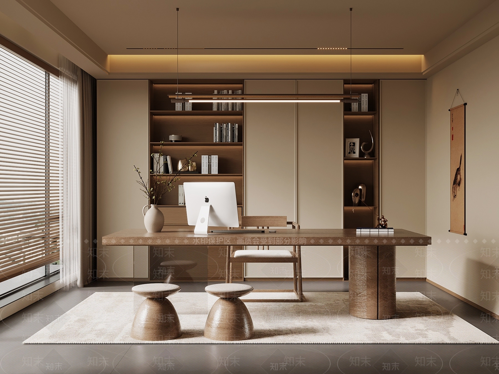 新中式茶室3D模型下载【ID:1194041633】