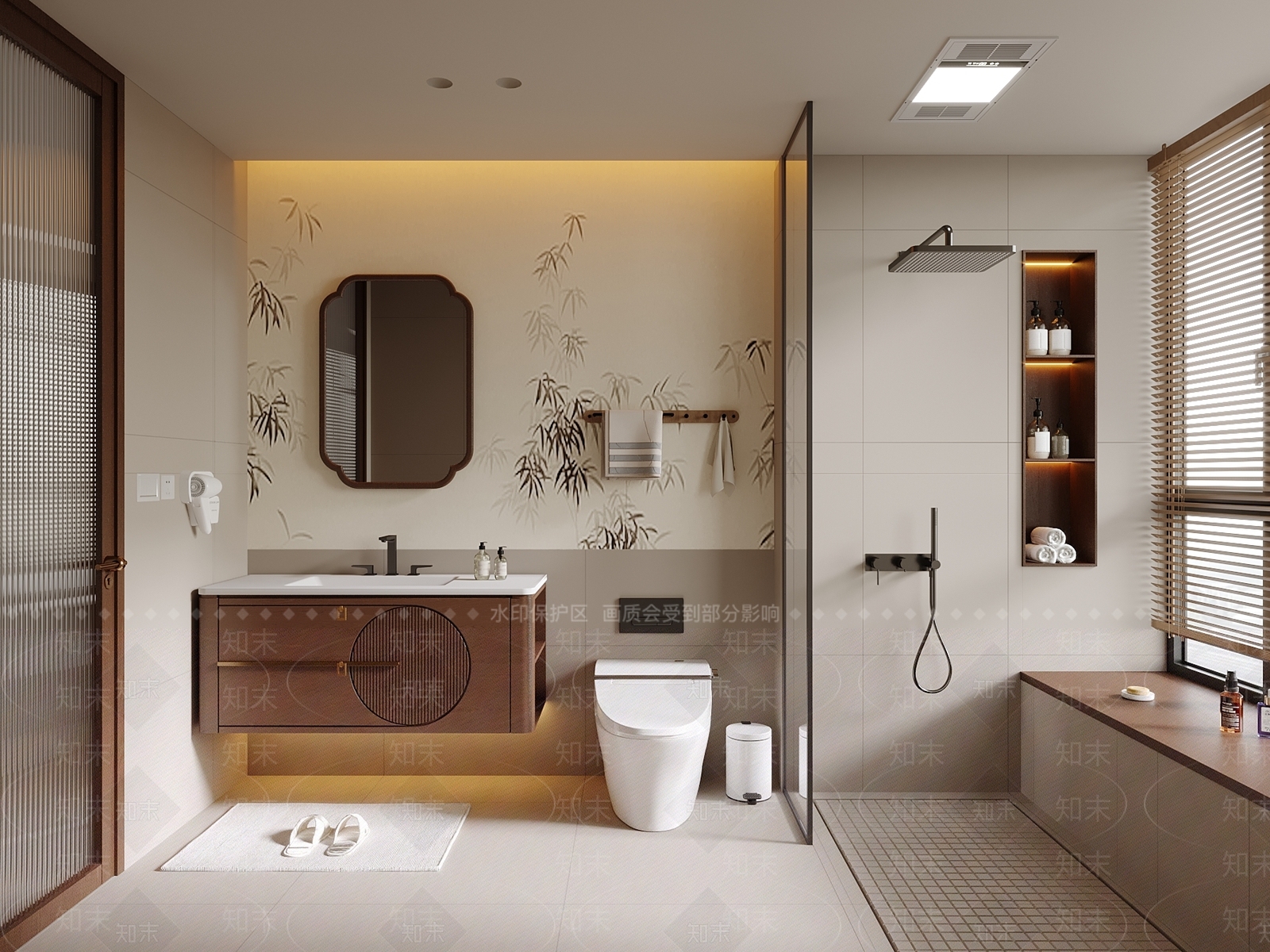 新中式卫生间3D模型下载【ID:1194042221】