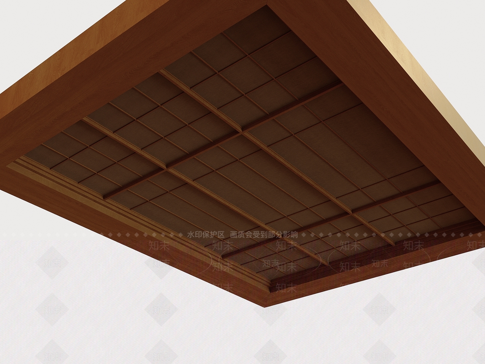 现代日式吊顶3D模型下载【ID:1194043353】