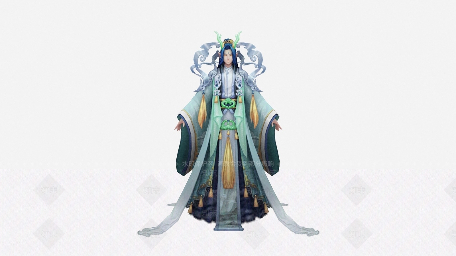 现代游戏角色圣母美女3D模型下载【ID:1194044191】