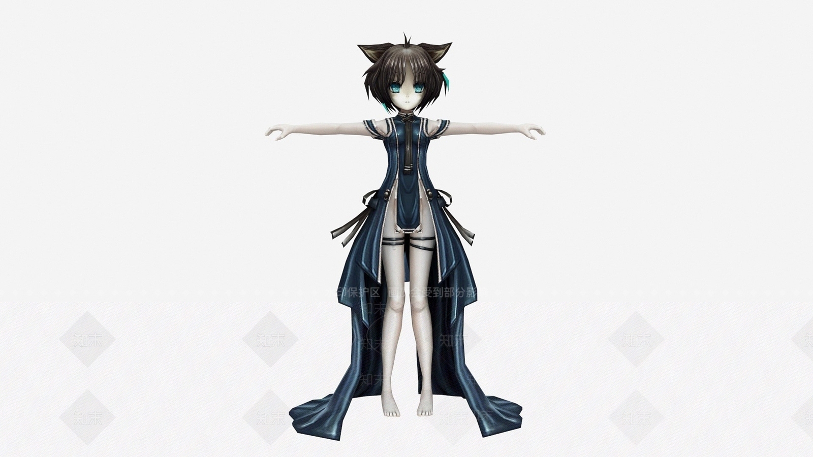 现代游戏角色恐怖美女3D模型下载【ID:1194044933】