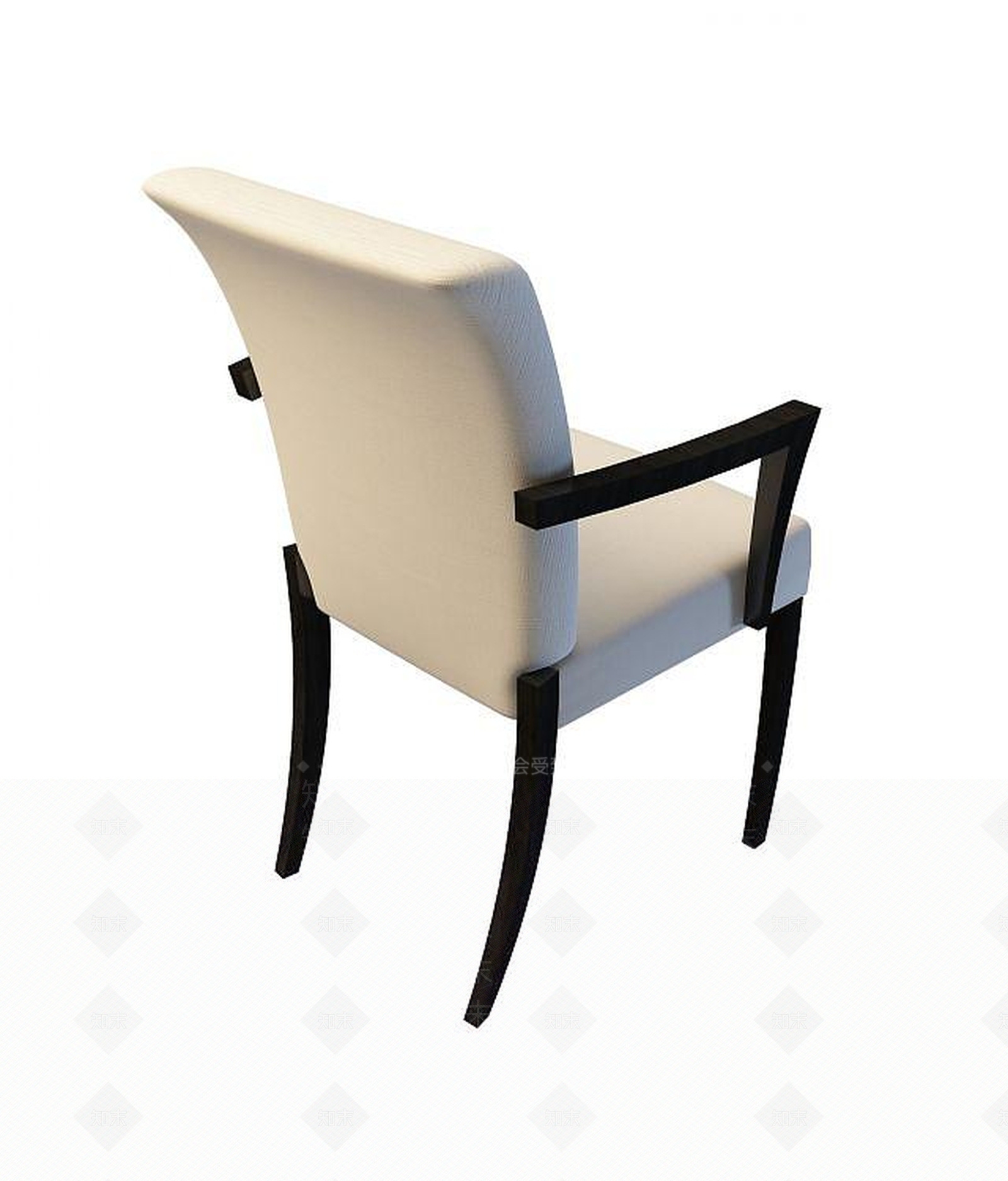 现代白色椅子3D模型下载【ID:1194046420】
