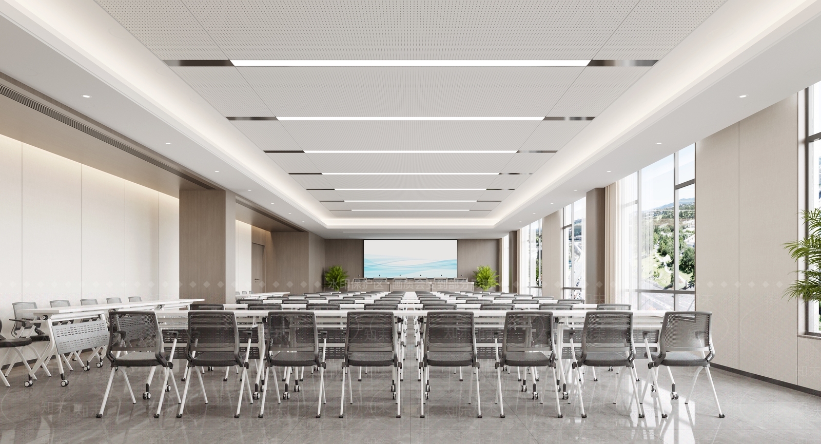 现代报告厅3D模型下载【ID:1194047070】