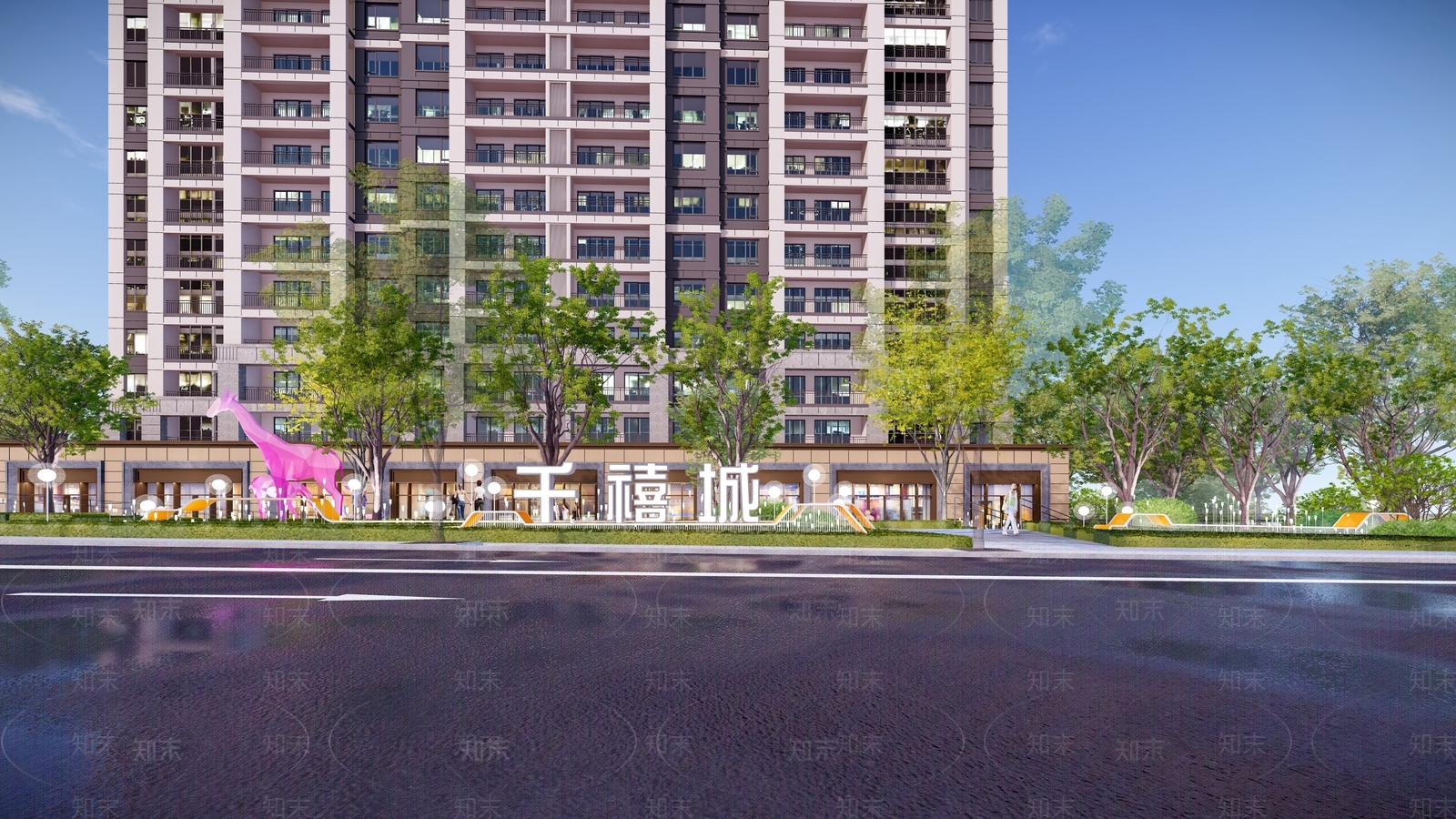 现代商业景观SU模型下载【ID:1194047713】