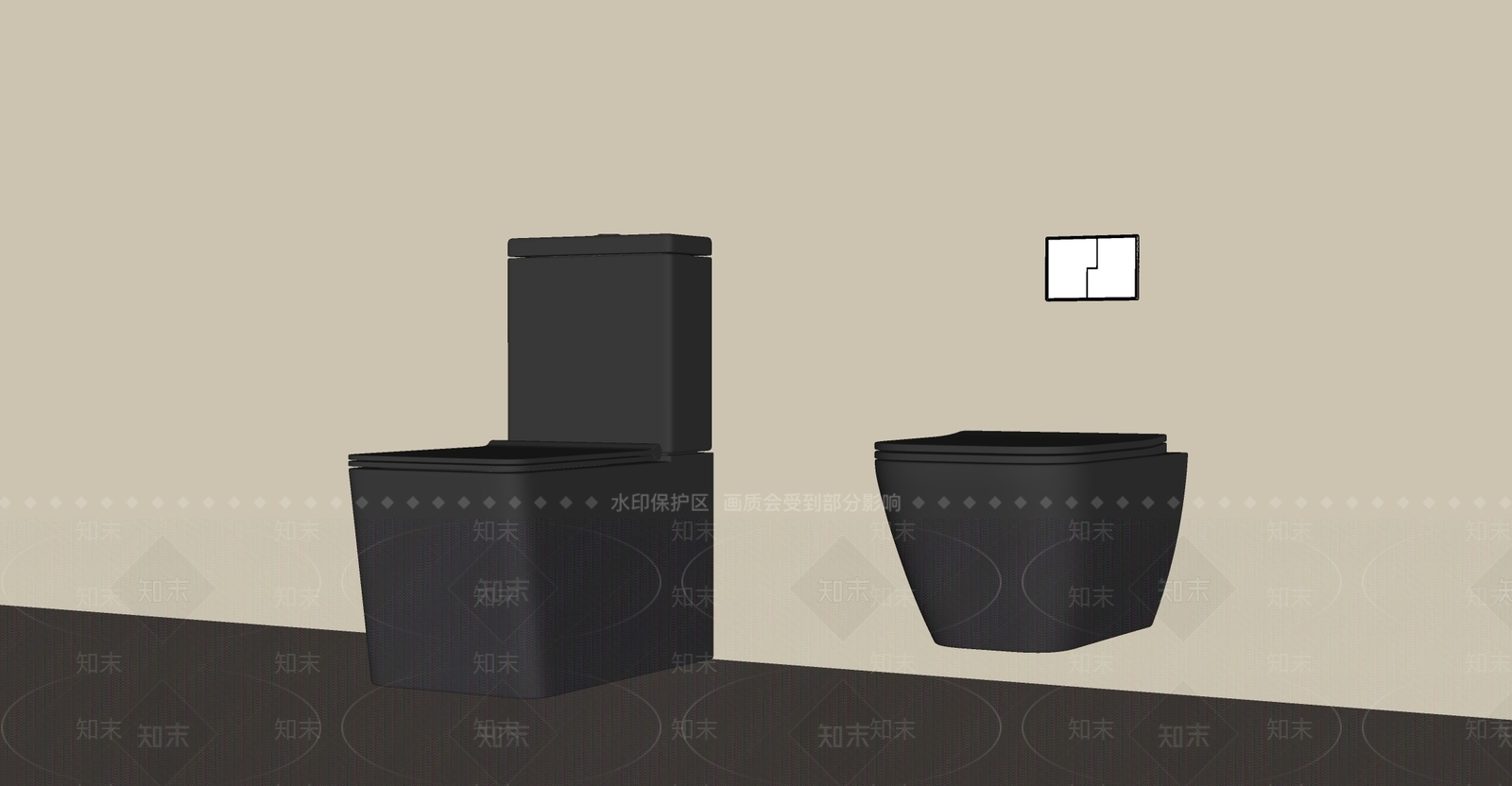 马桶SU模型下载【ID:1194047674】