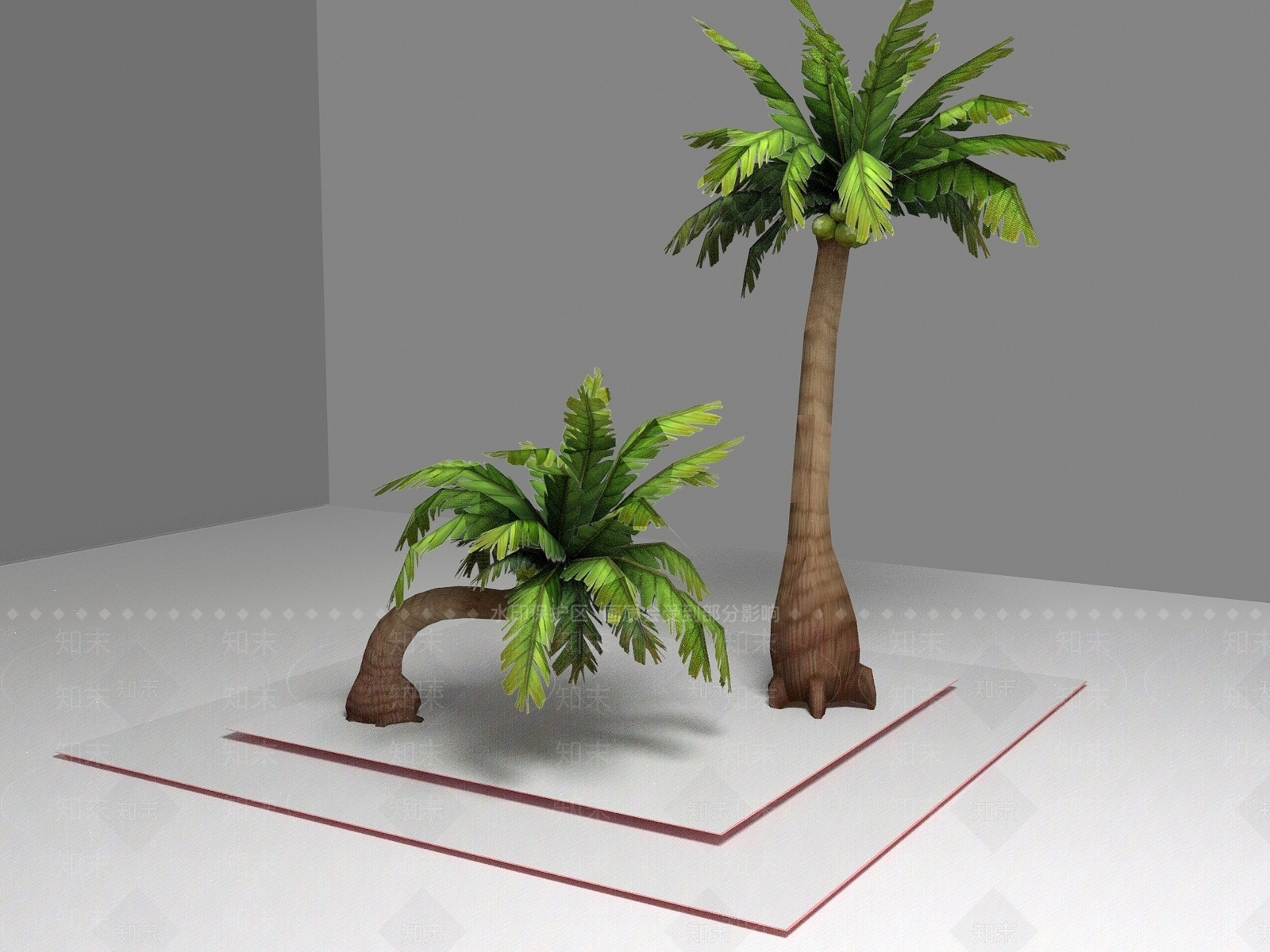 现代植物芭蕉树木3D模型下载【ID:1194047782】