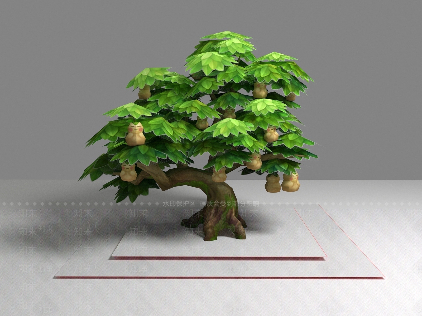 现代植物人生果树木3D模型下载【ID:1194047893】