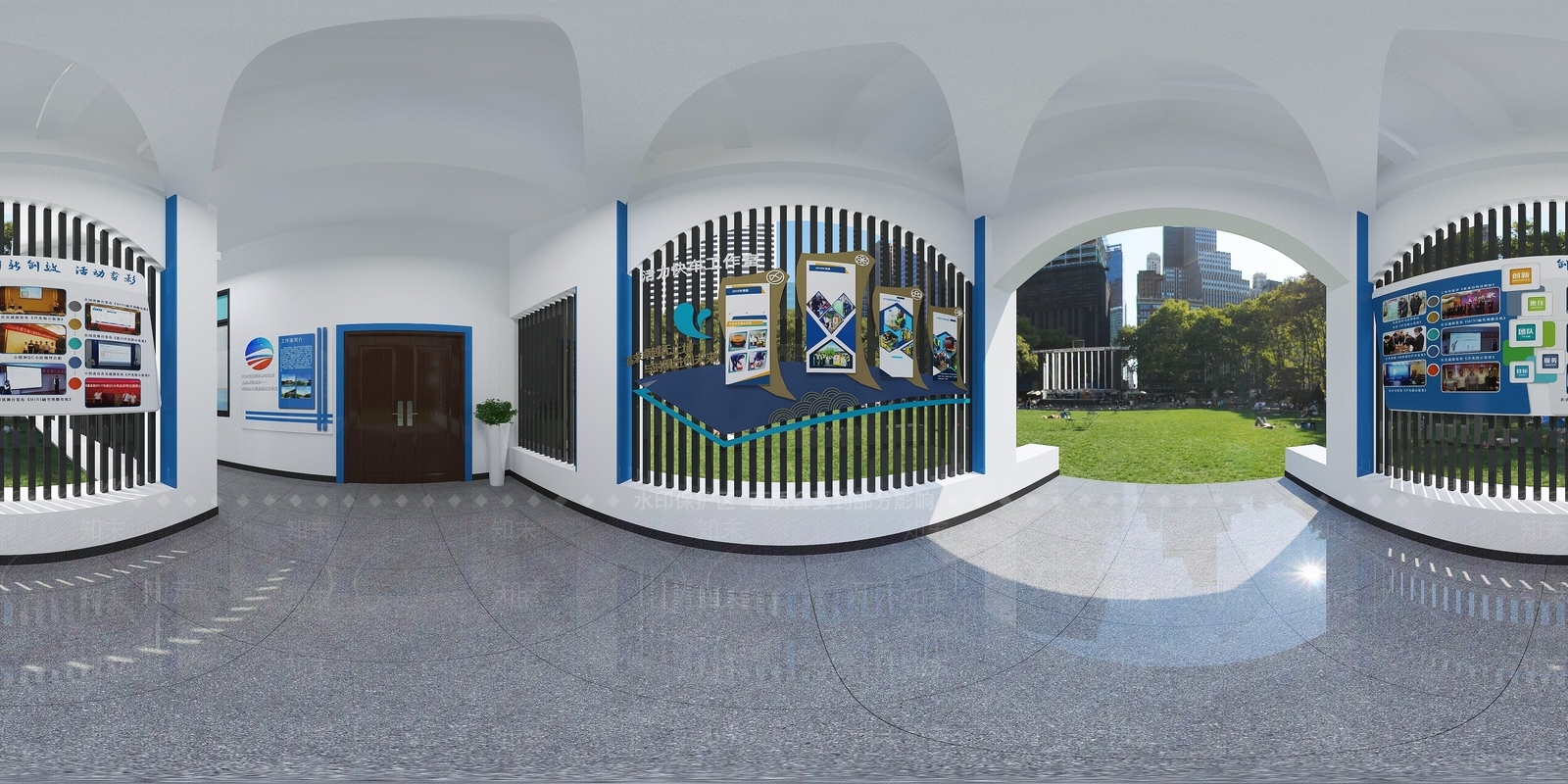 现代企业展厅3D模型下载【ID:1194048422】