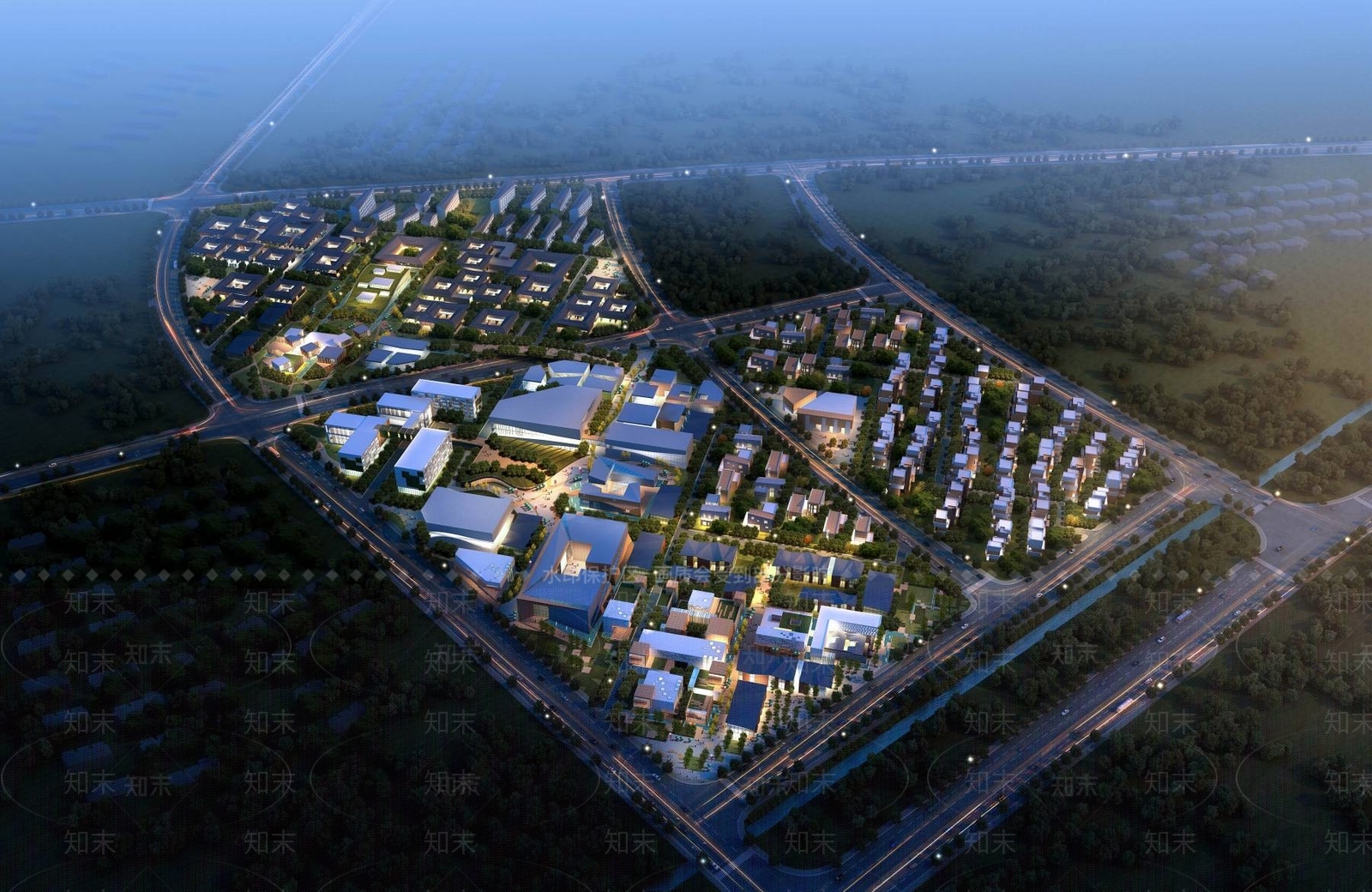 现代商业街3D模型下载【ID:1194049313】