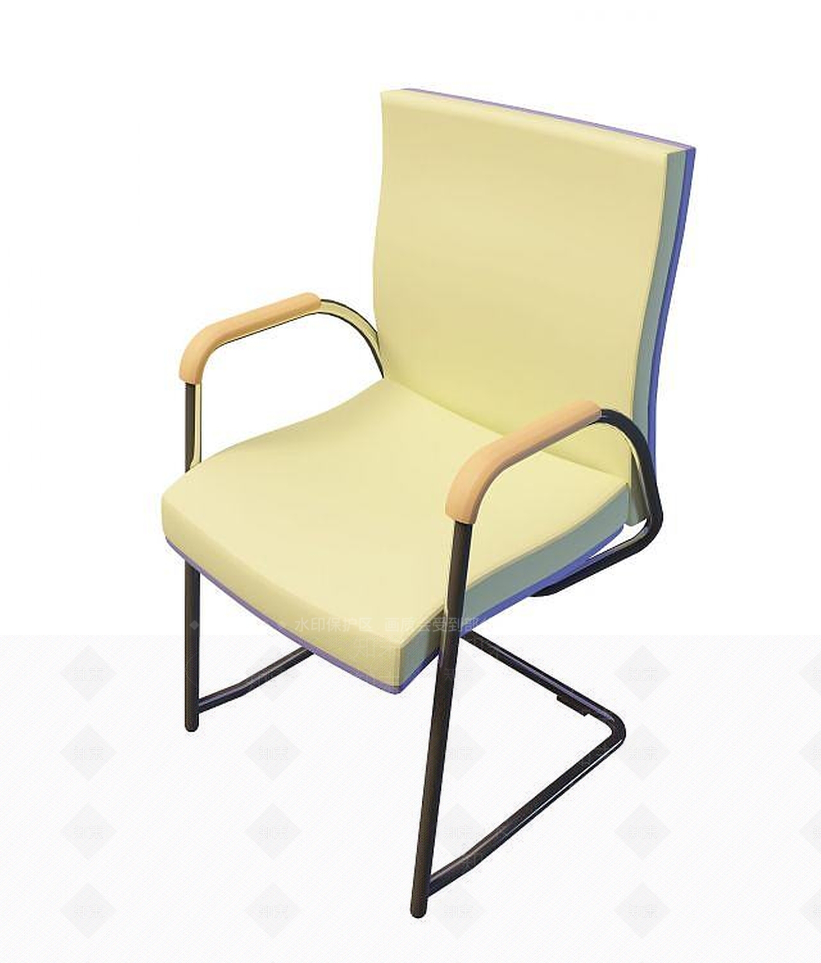 现代舒适办公椅3D模型下载【ID:1194049899】