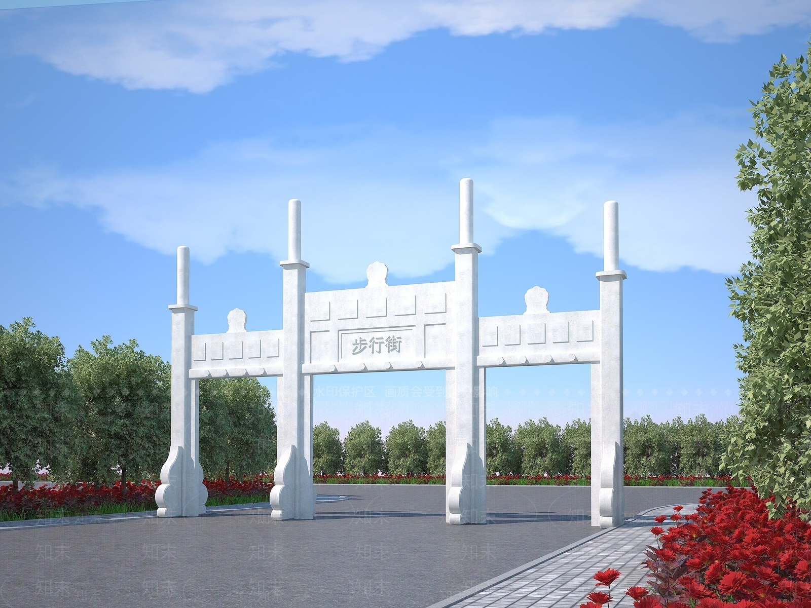 中式建筑3D模型下载【ID:1194051152】