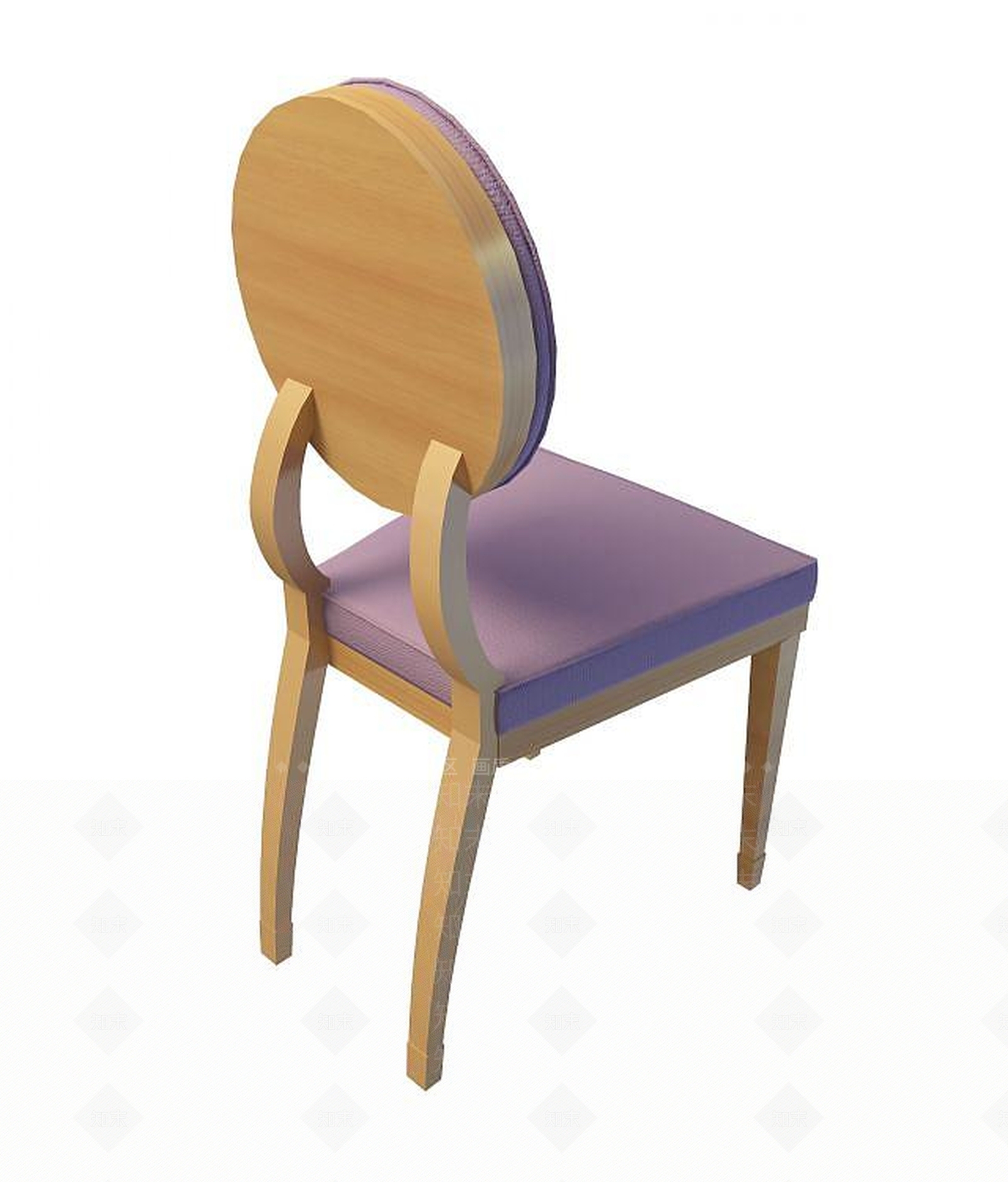 现代紫色座椅3D模型下载【ID:1194052819】