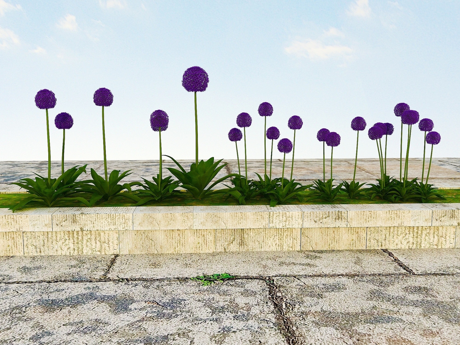现代景观开花植物3D模型下载【ID:1194056813】