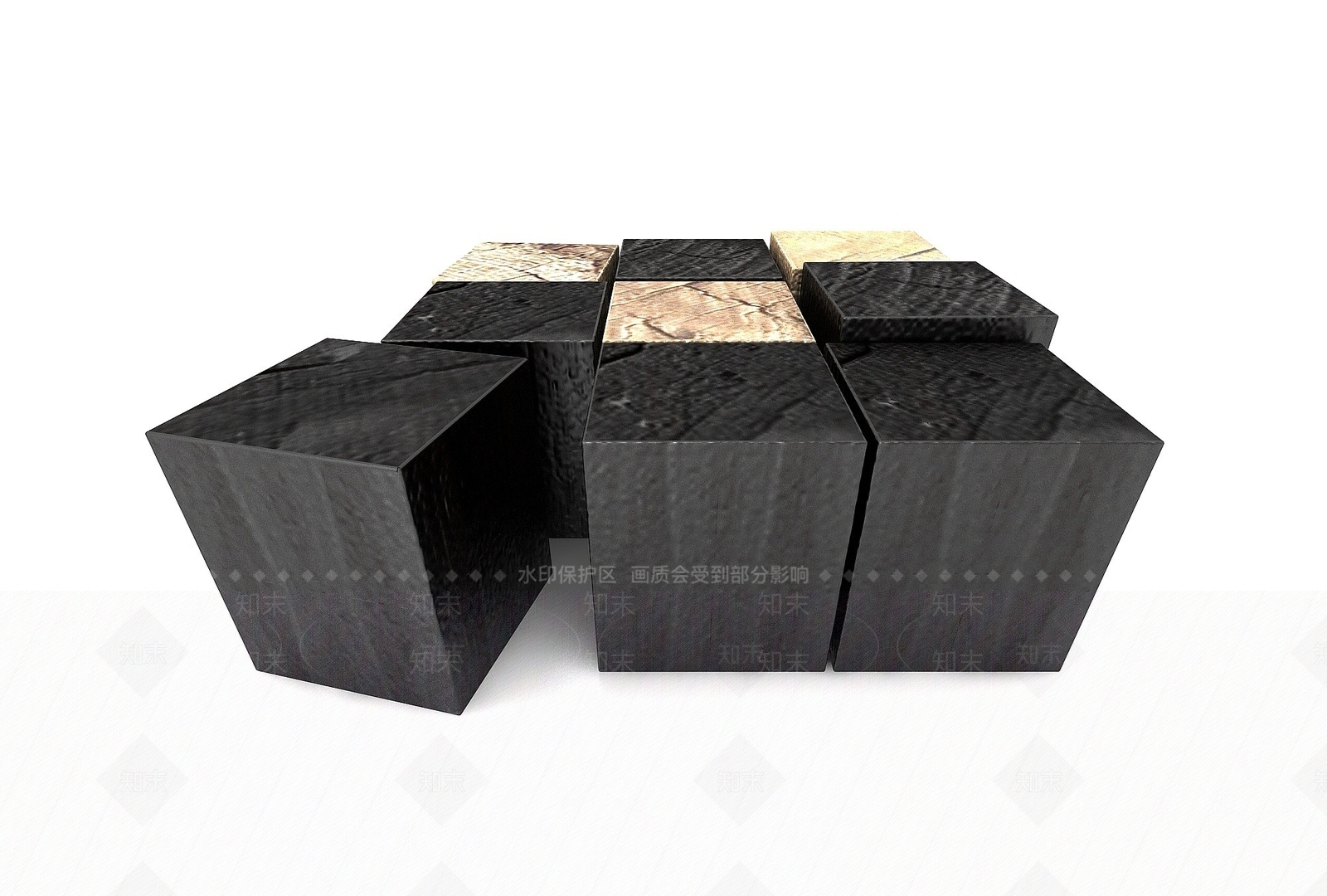 现代小桌子3D模型下载【ID:1194057906】