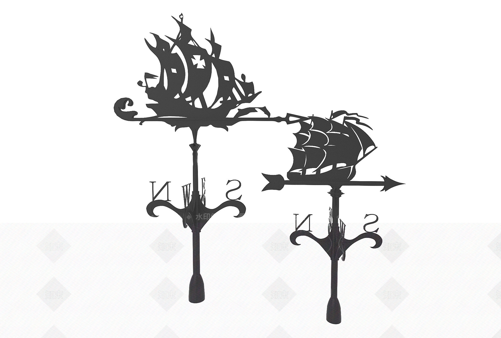 现代风向标3D模型下载【ID:1194059451】