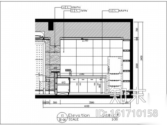 [山东]某花园售楼处全套室内设计施工图（含清单报价）cad施工图下载【ID:161710158】