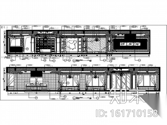 [山东]某花园售楼处全套室内设计施工图（含清单报价）cad施工图下载【ID:161710158】