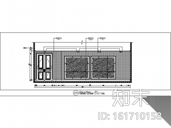 [山东]某花园售楼处全套室内设计施工图（含清单报价）cad施工图下载【ID:161710158】