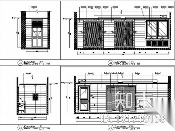 [山东]某花园售楼处全套室内设计施工图（含清单报价）cad施工图下载【ID:161710158】