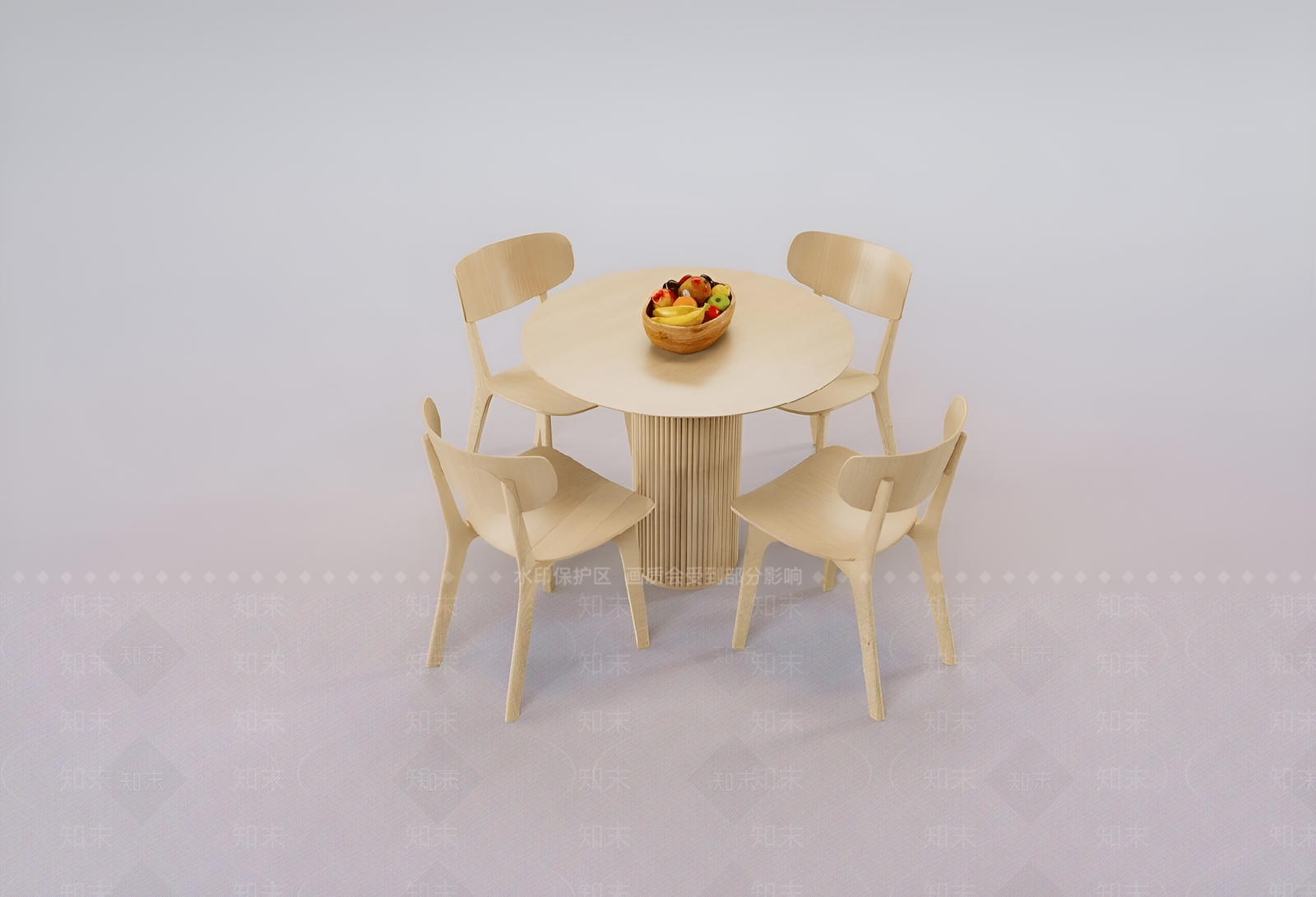 现代餐桌椅3D模型下载【ID:1194063208】