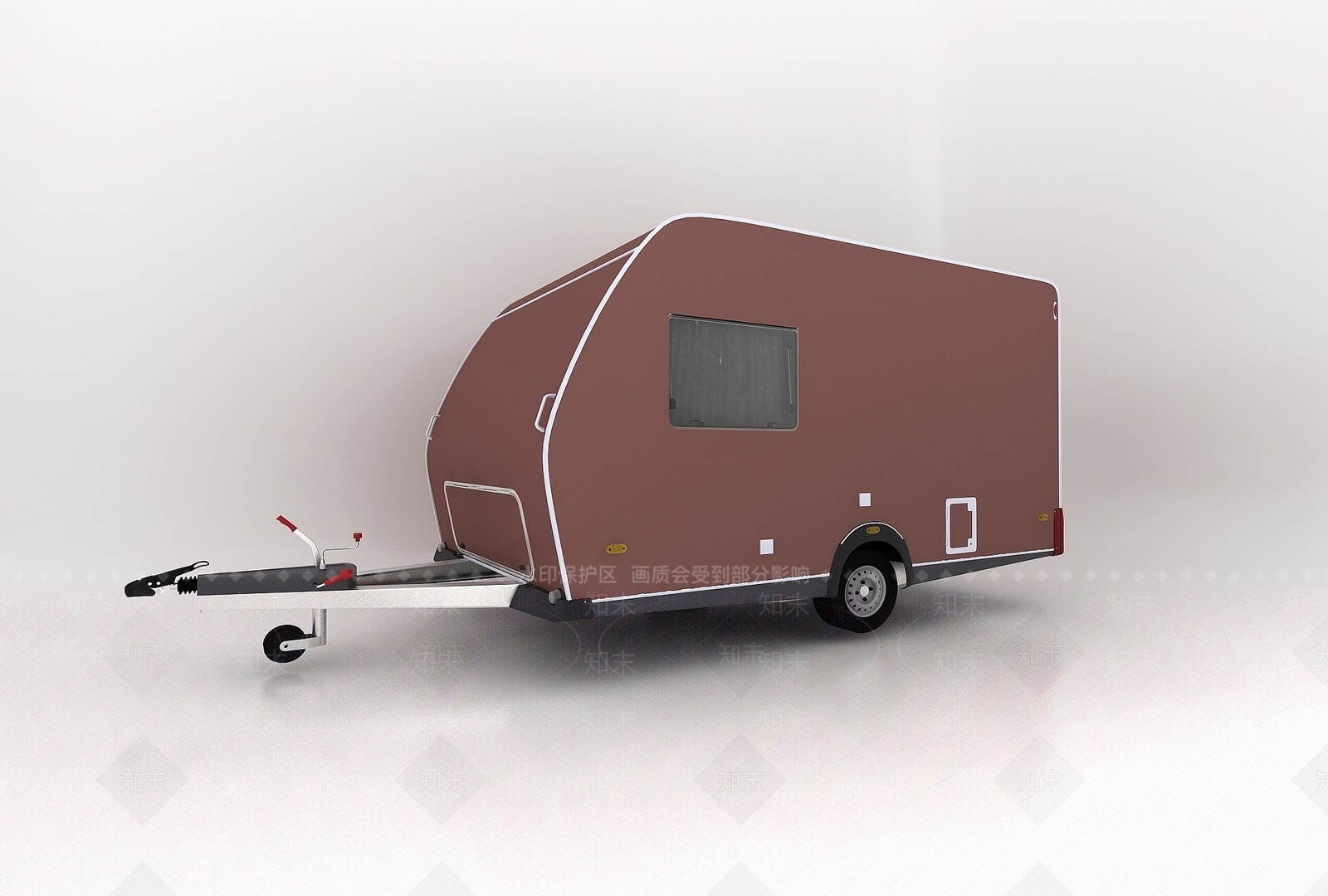 现代房车拖车3D模型下载【ID:1194066366】