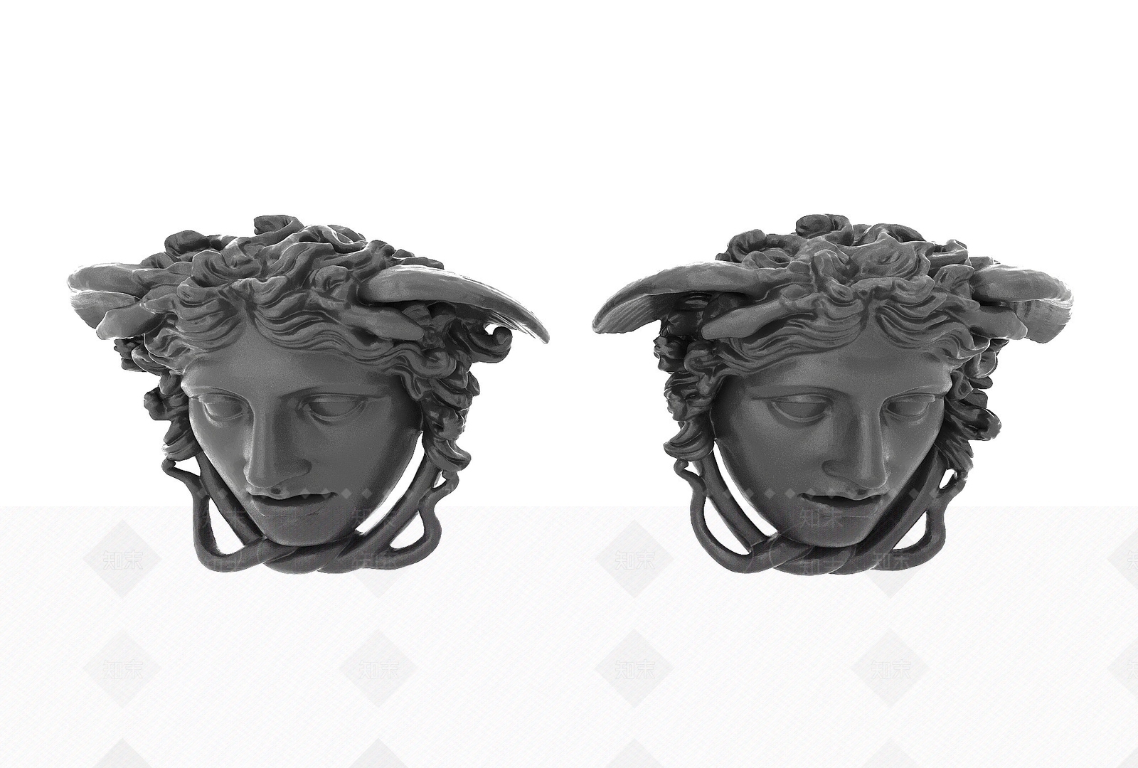 现代雕塑3D模型下载【ID:1194067675】