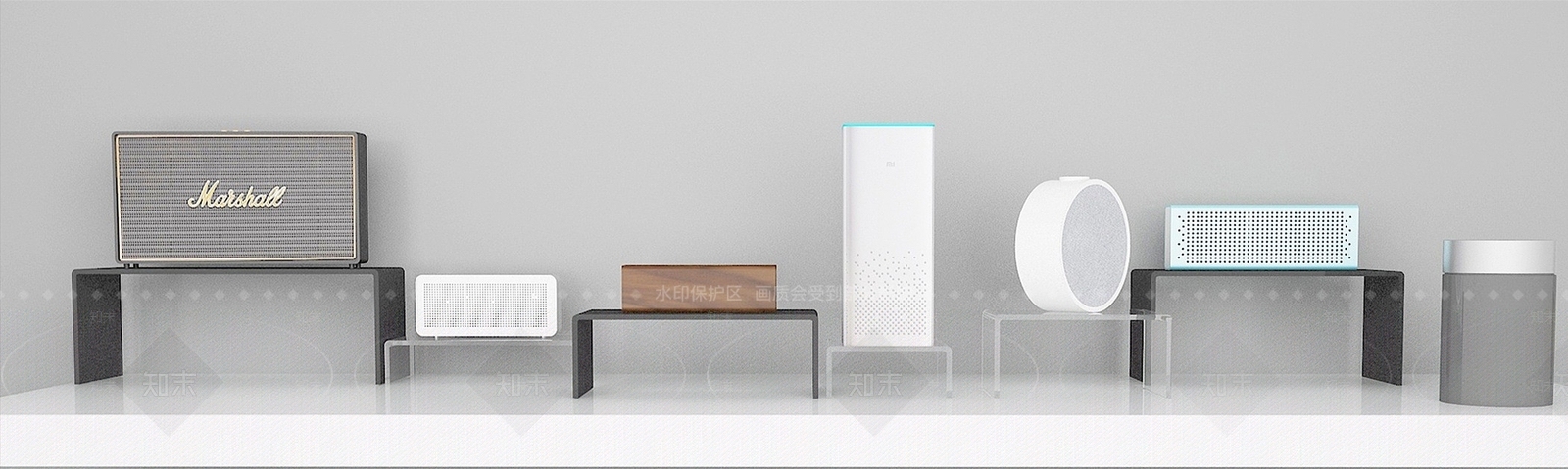 现代小米蓝牙音响组合3D模型下载【ID:1194071781】