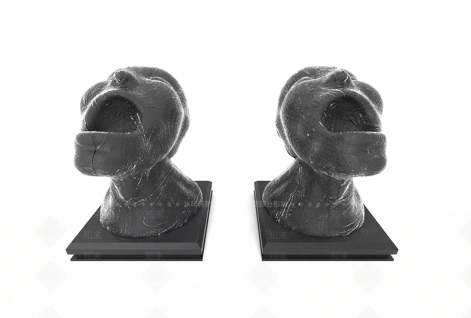 现代人像雕塑3D模型下载【ID:1194071880】