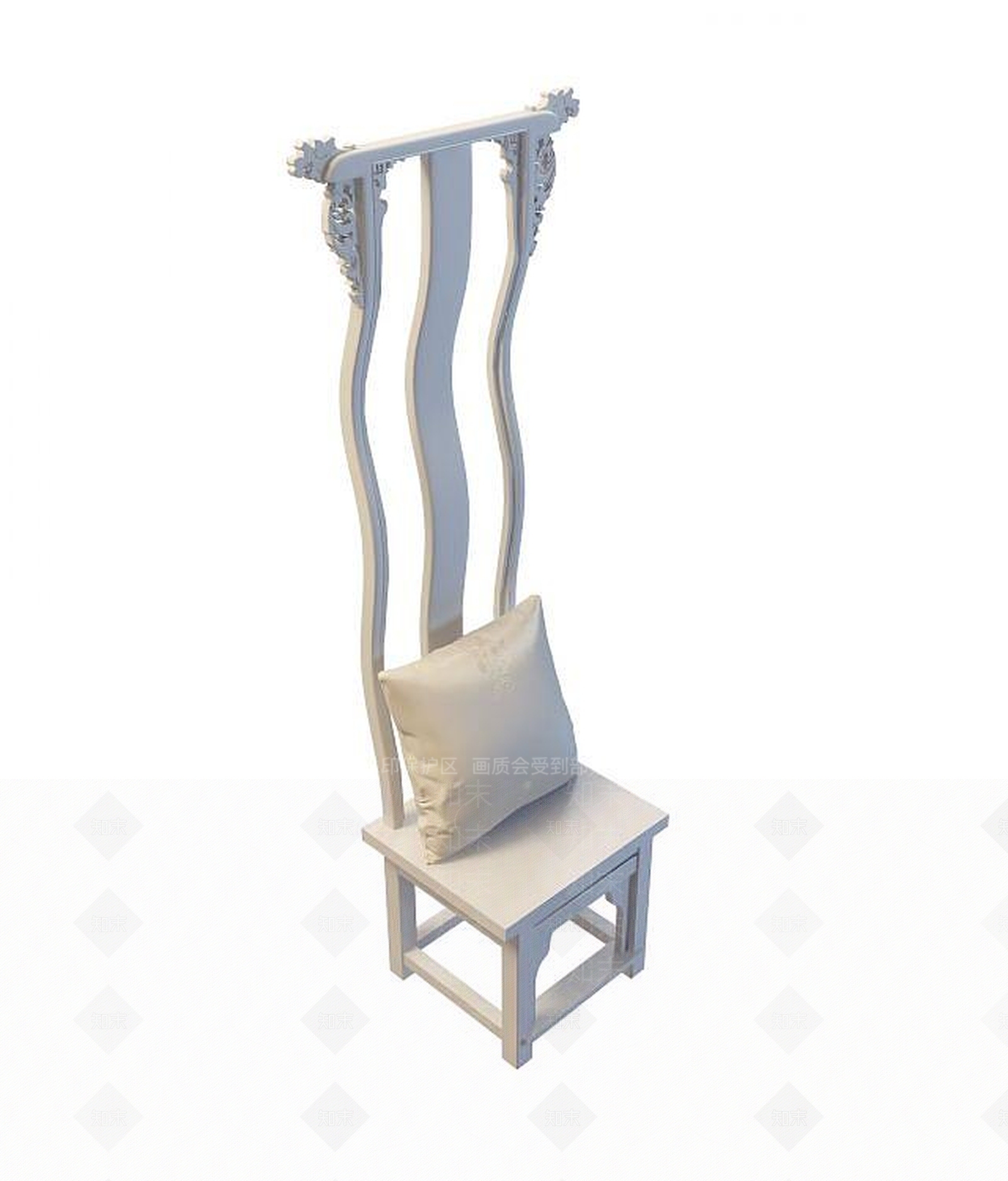 现代豪华高背椅3D模型下载【ID:1194071903】