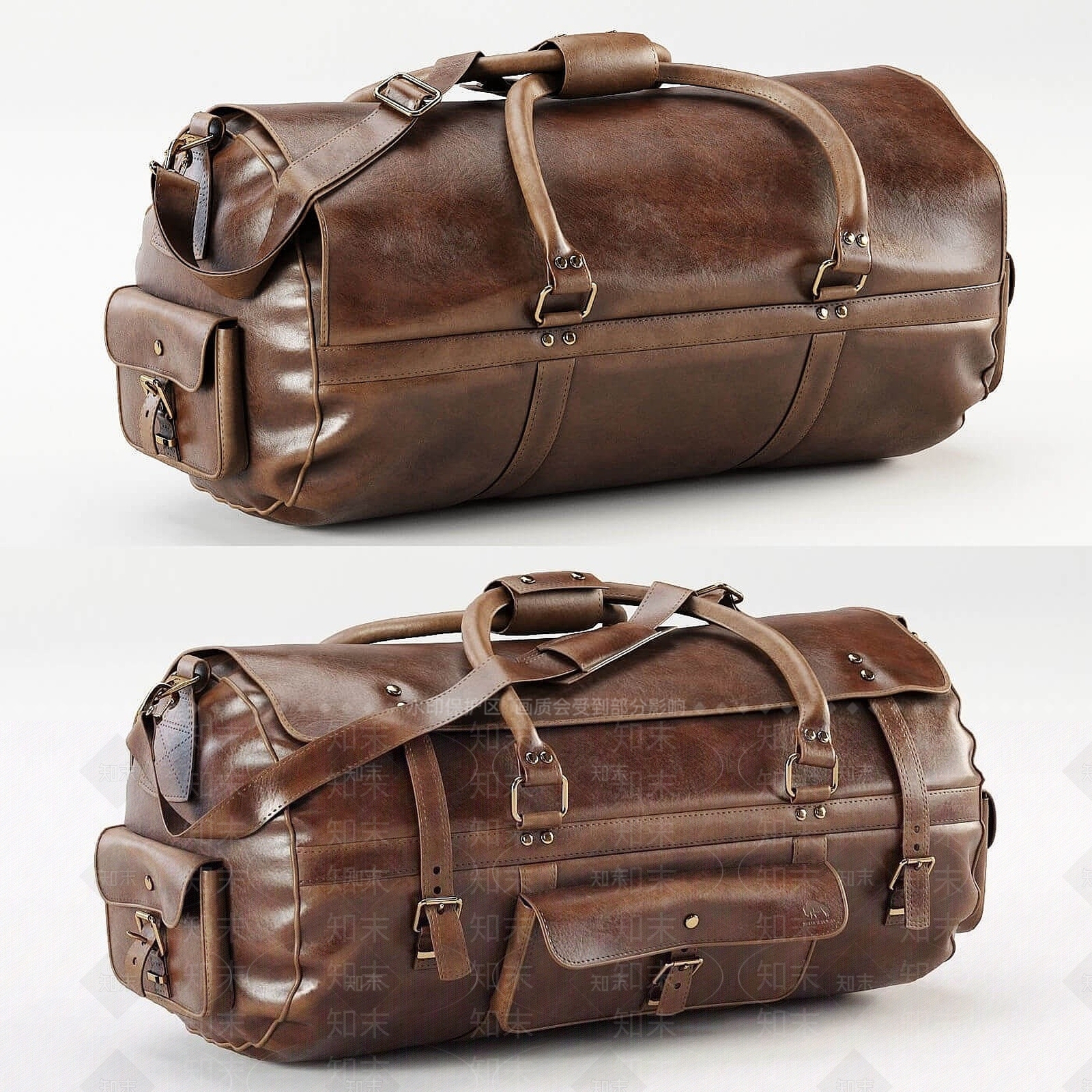 现代工业皮革包具3D模型下载【ID:1194072149】