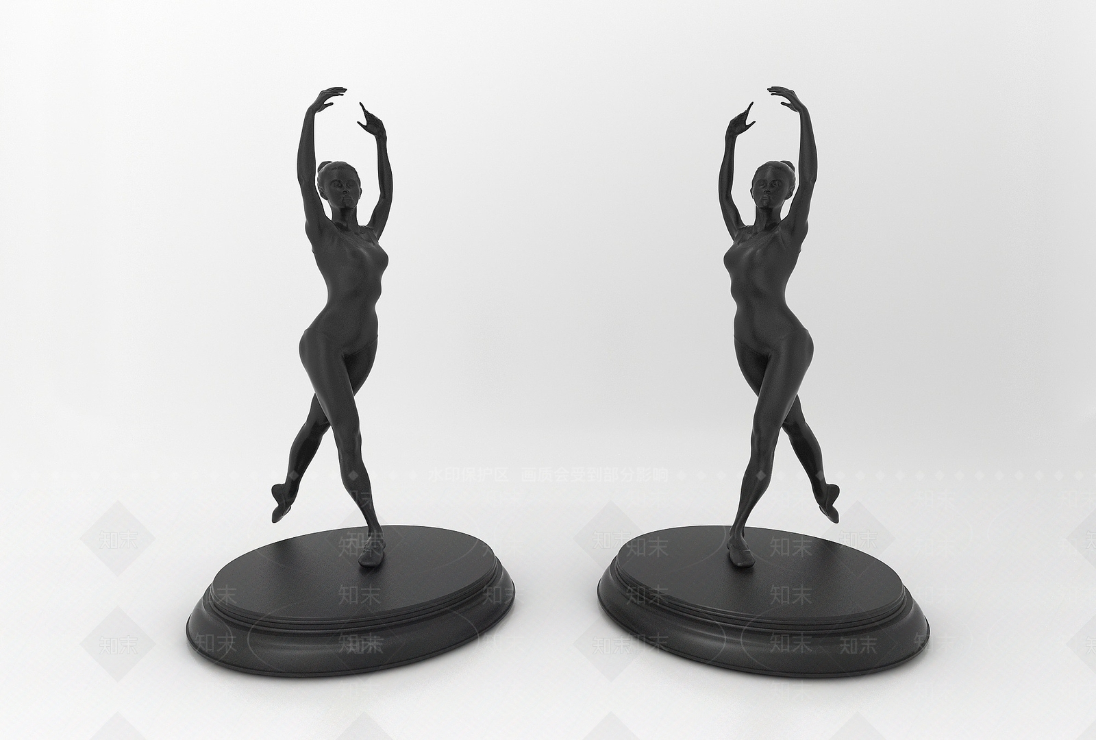 现代人物雕塑3D模型下载【ID:1194072215】