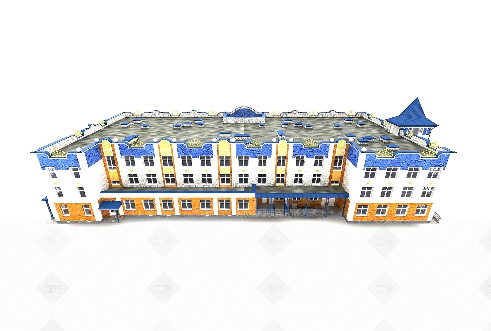 现代建筑3D模型下载【ID:1194072672】