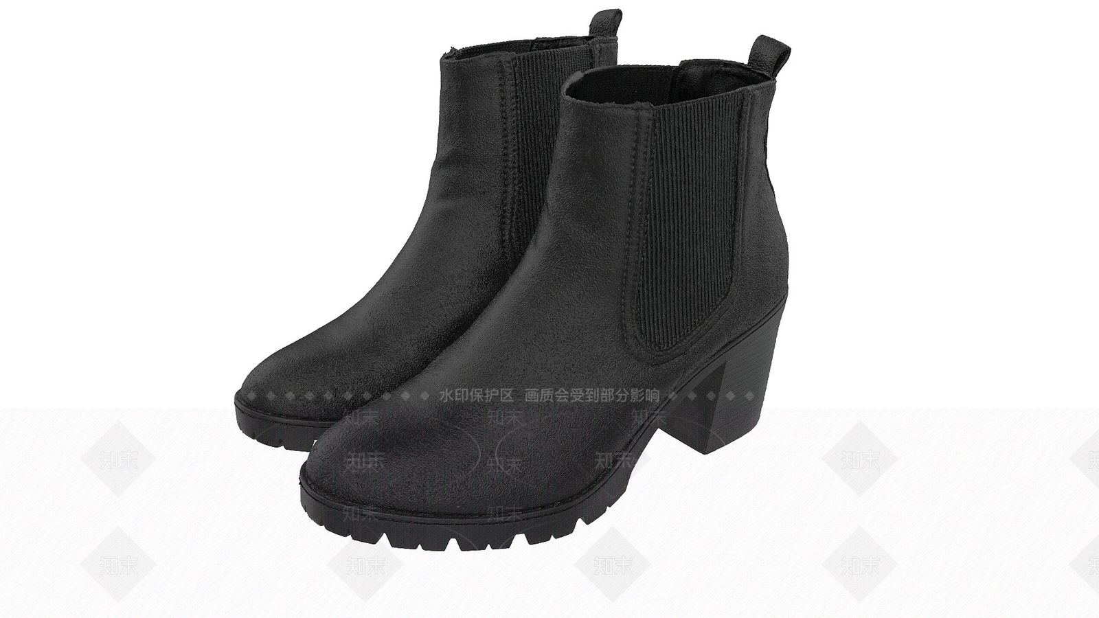 现代女士皮鞋3D模型下载【ID:1194073066】