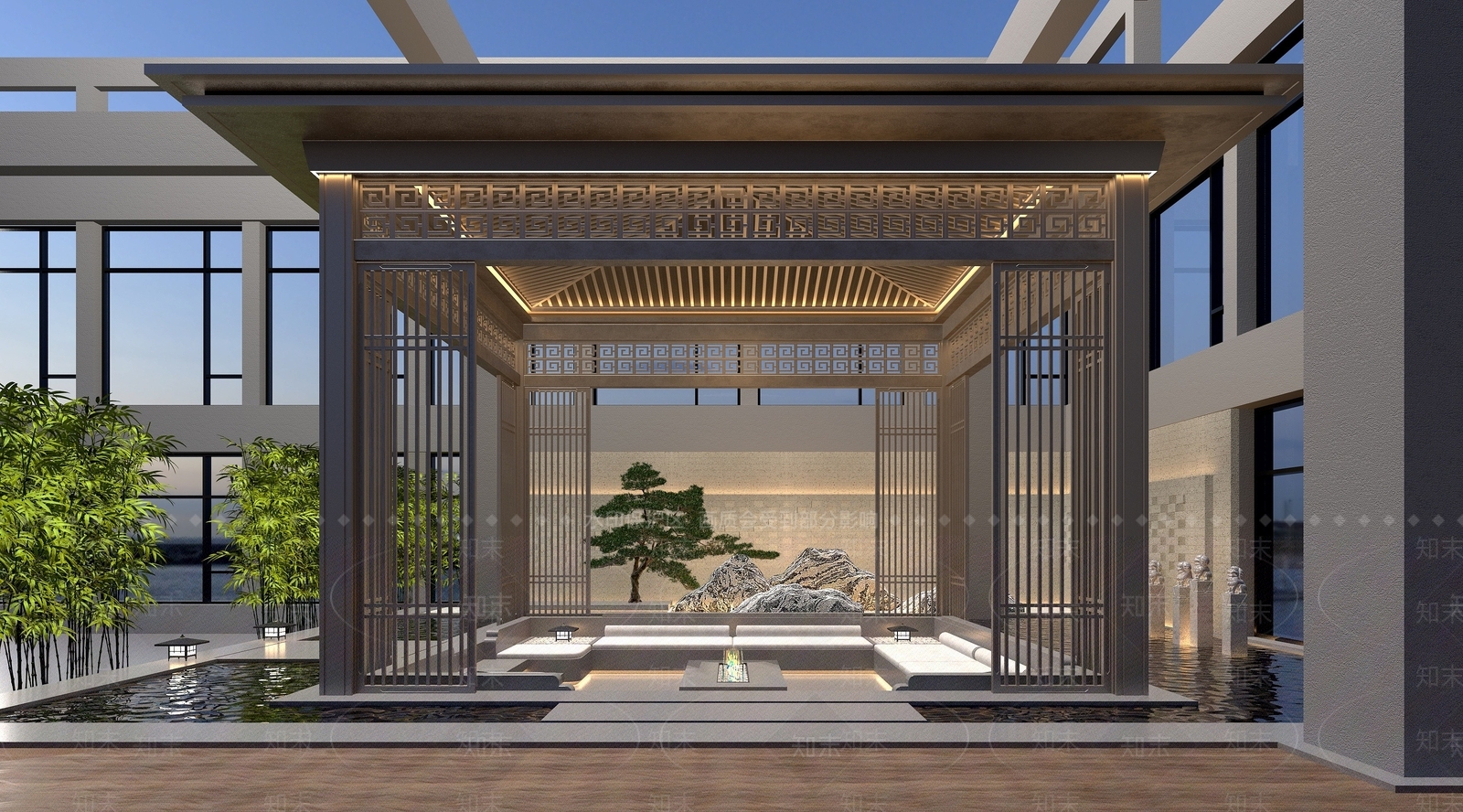现代亭子3D模型下载【ID:1194078934】