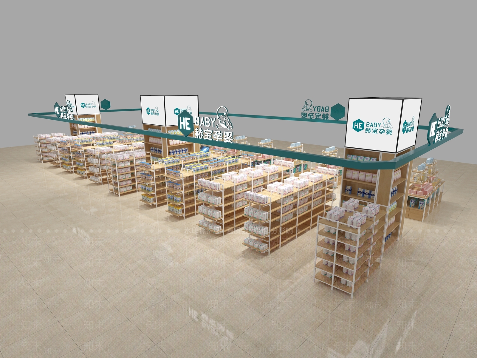 现代母婴店3D模型下载【ID:1194082109】