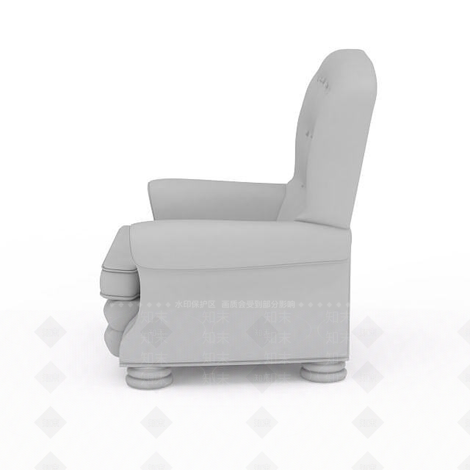 现代双人沙发3D模型下载【ID:1199005655】