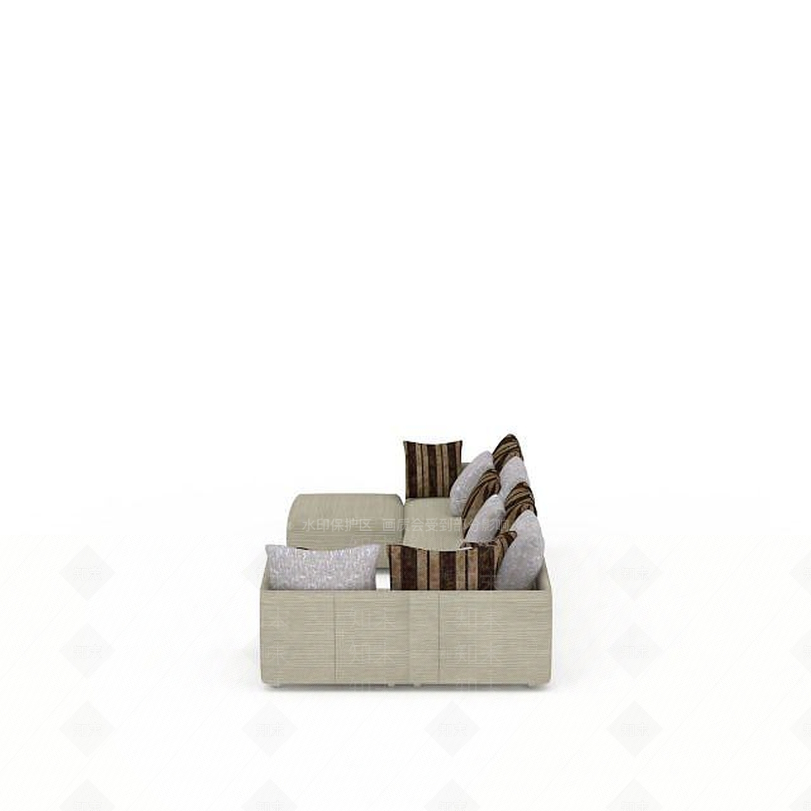 现代双人沙发3D模型下载【ID:1194086006】