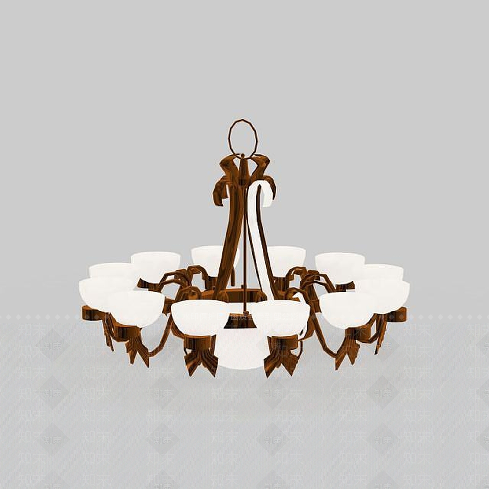 现代灯具组合3D模型下载【ID:1194086876】