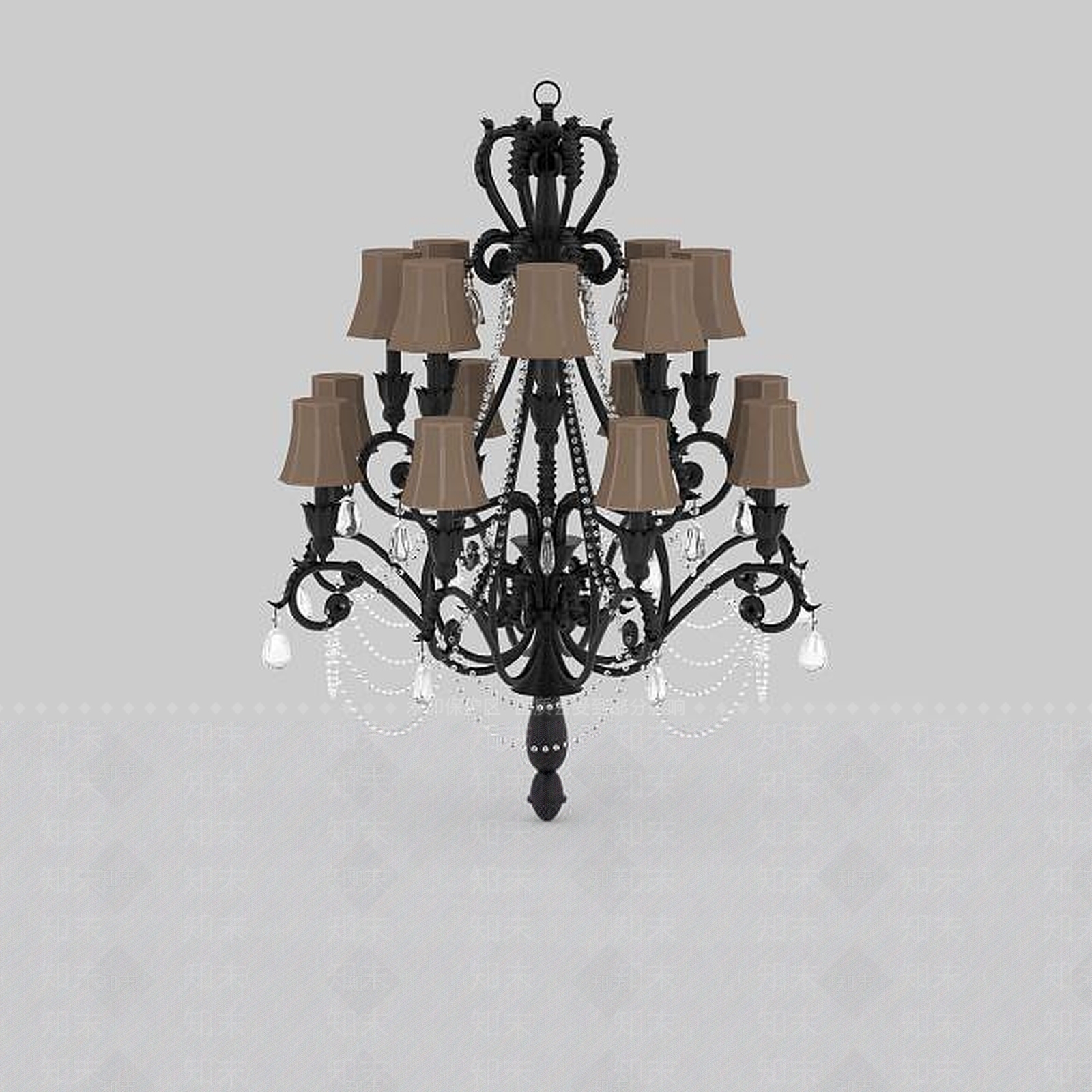 现代灯具组合3D模型下载【ID:1199014467】