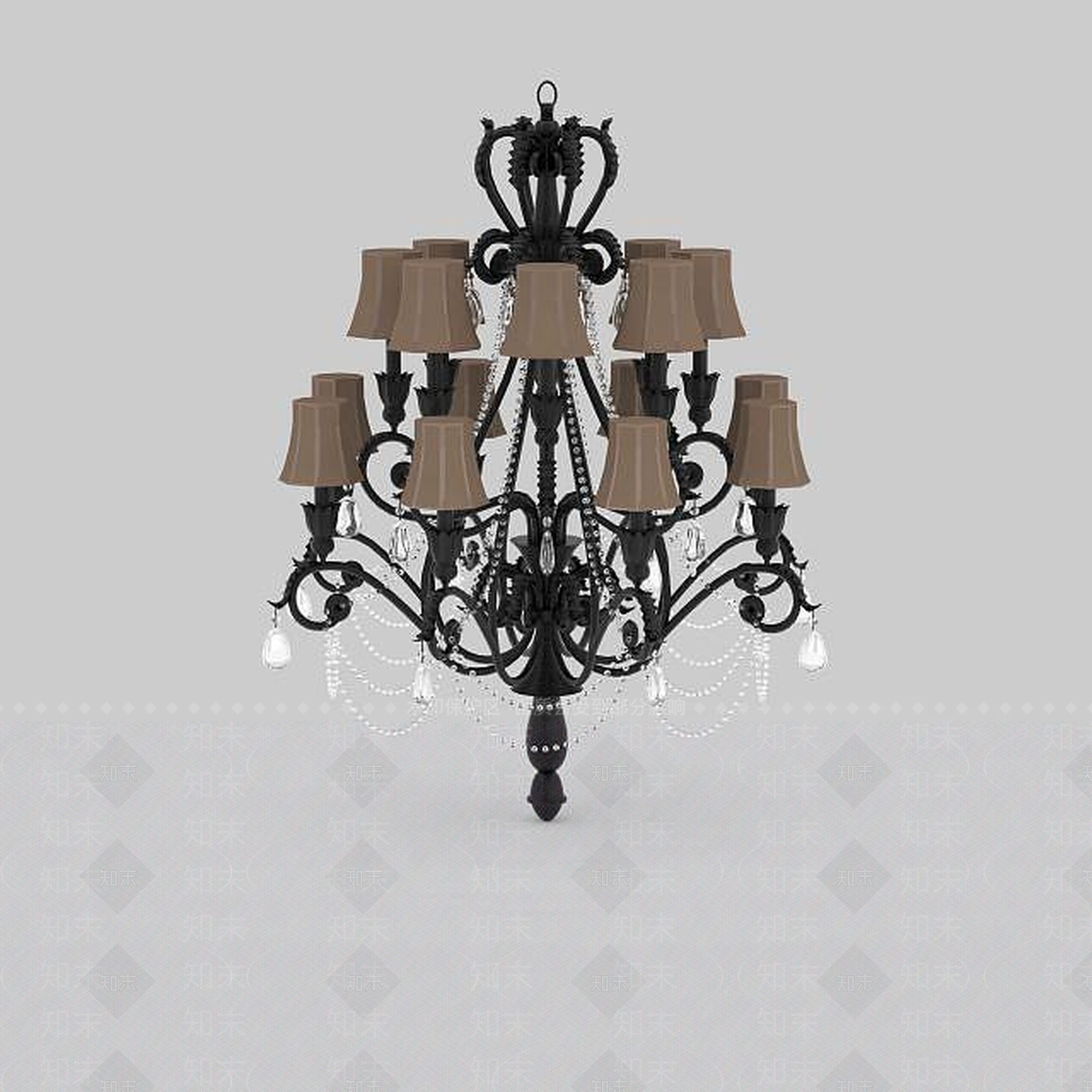 现代灯具组合3D模型下载【ID:1199014467】