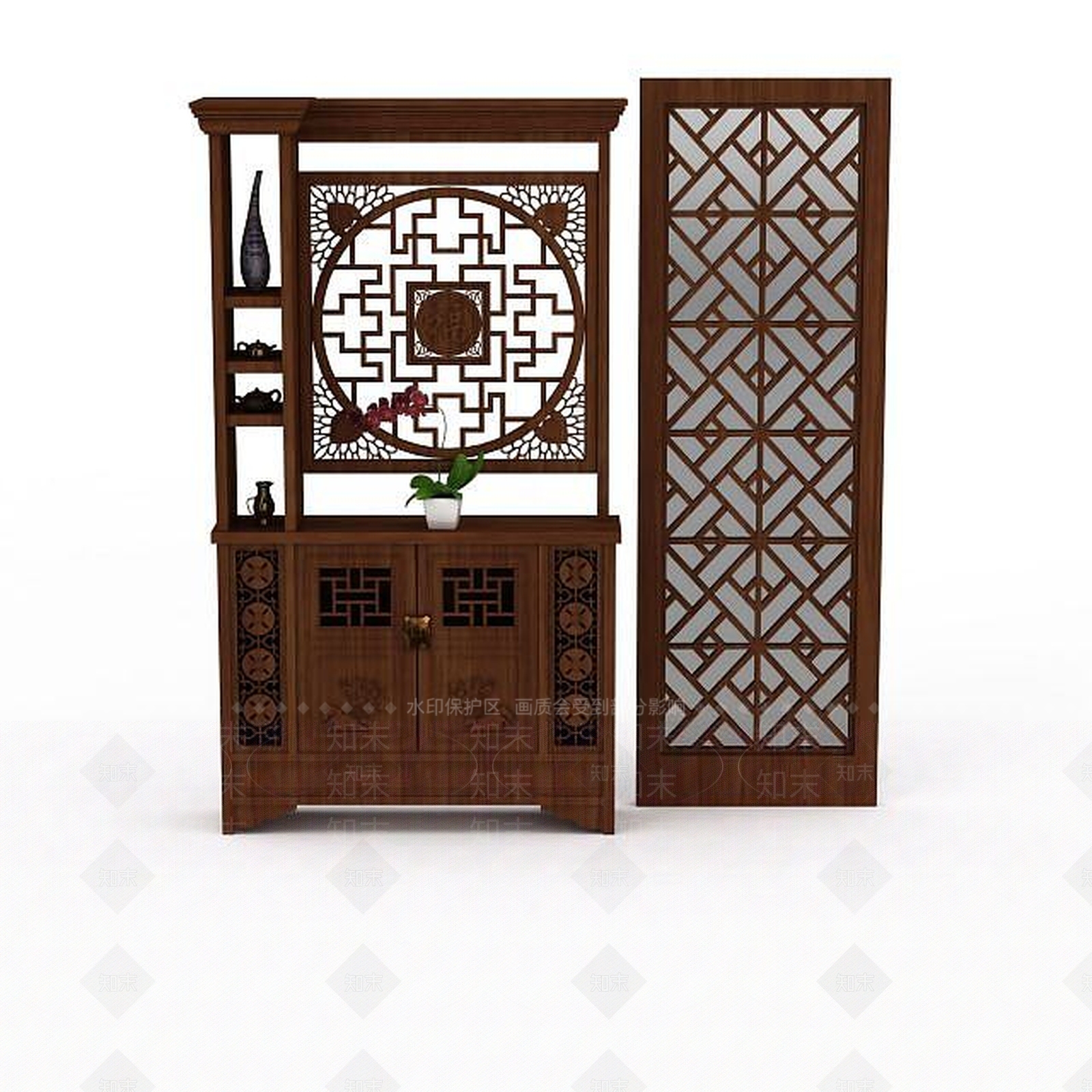 现代衣柜3D模型下载【ID:1194087096】