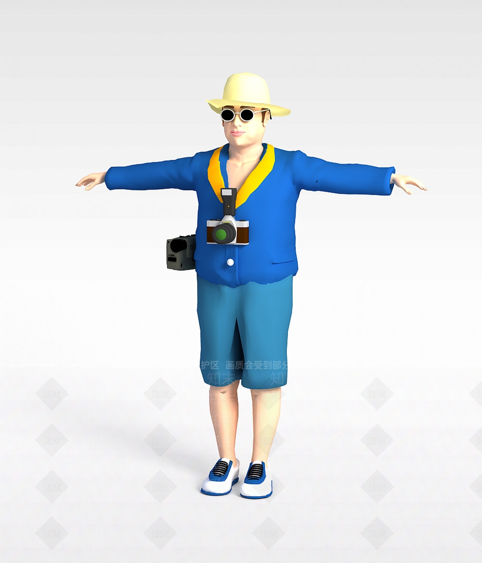 现代虚拟人物3D模型下载【ID:1199003809】