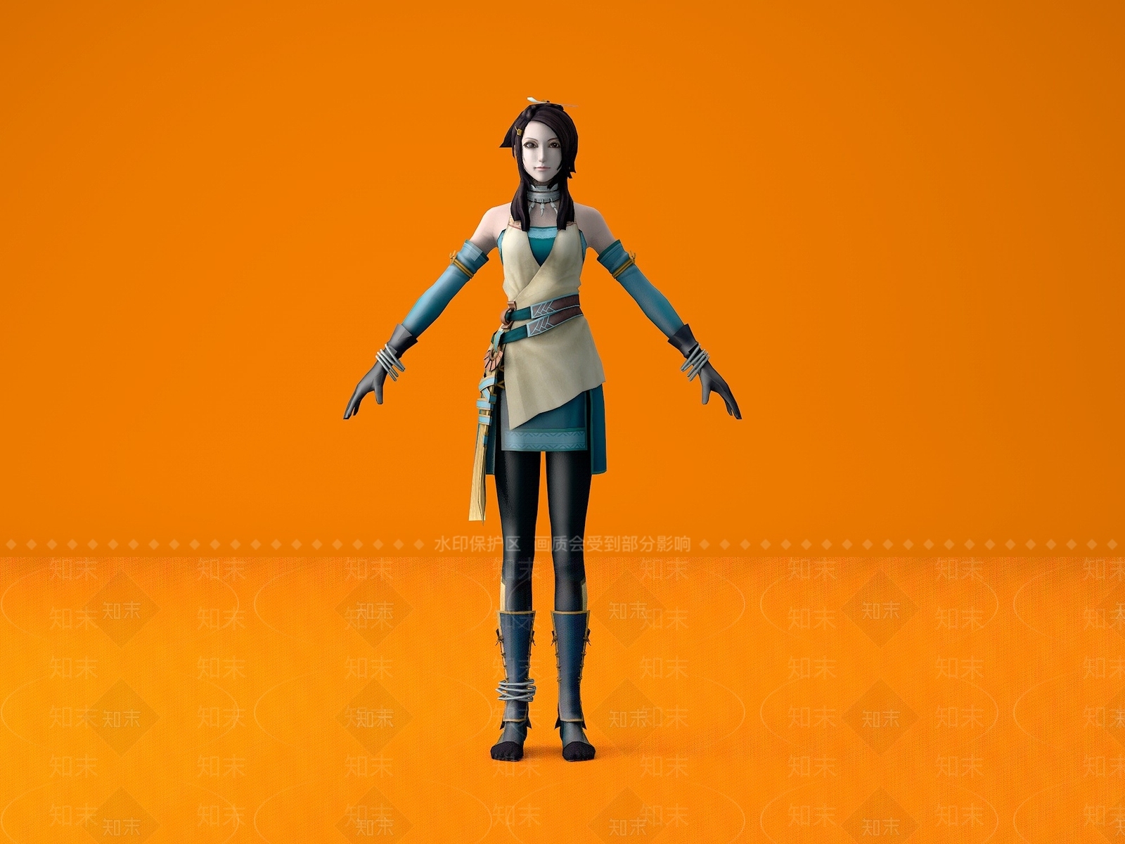 现代虚拟人物3D模型下载【ID:1199013969】