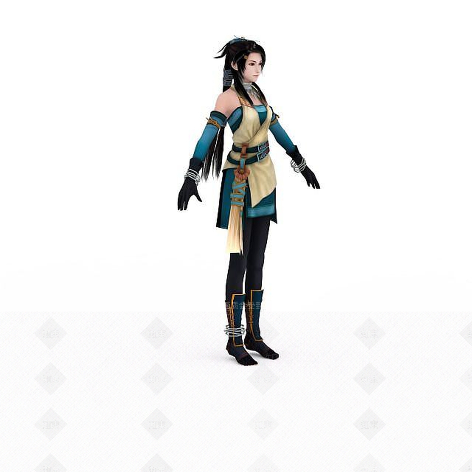 现代虚拟人物3D模型下载【ID:1199013969】